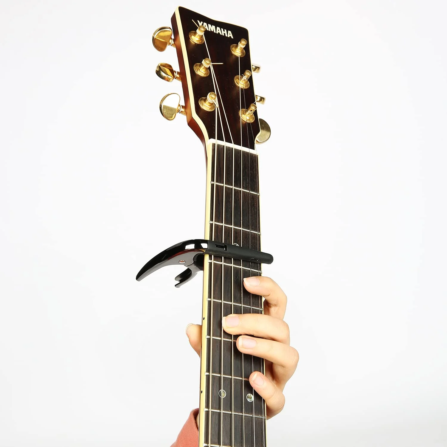 Capos for Acoustic Guitars, Electric Guitars and Ukulele, Superior Zinc Alloy and Silicone Made Black - Image 6