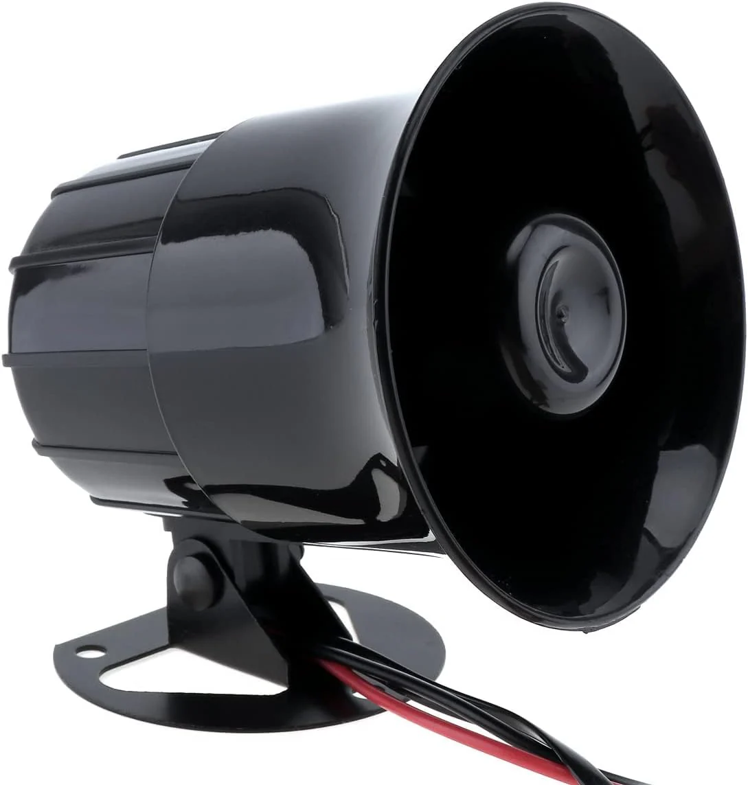 Car Alarm Siren, 12V 30W Car Motorcycle Alarm Warning Siren Horn 3 Sound Loud Speaker for Car/Motorcycle - Image 6