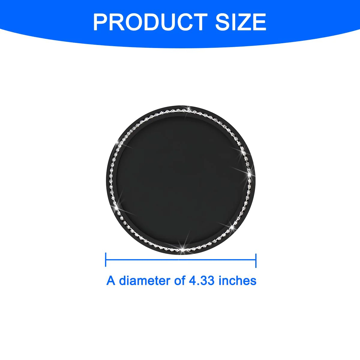 Car Anti-Slip Pad for Dashboard, PVC Non-Slip Washable Reusable Gripping Mat, Multi-Functional Extra Strong Sticky Pad for Phone GPS Sunglasses Coins Holds Black - Image 2
