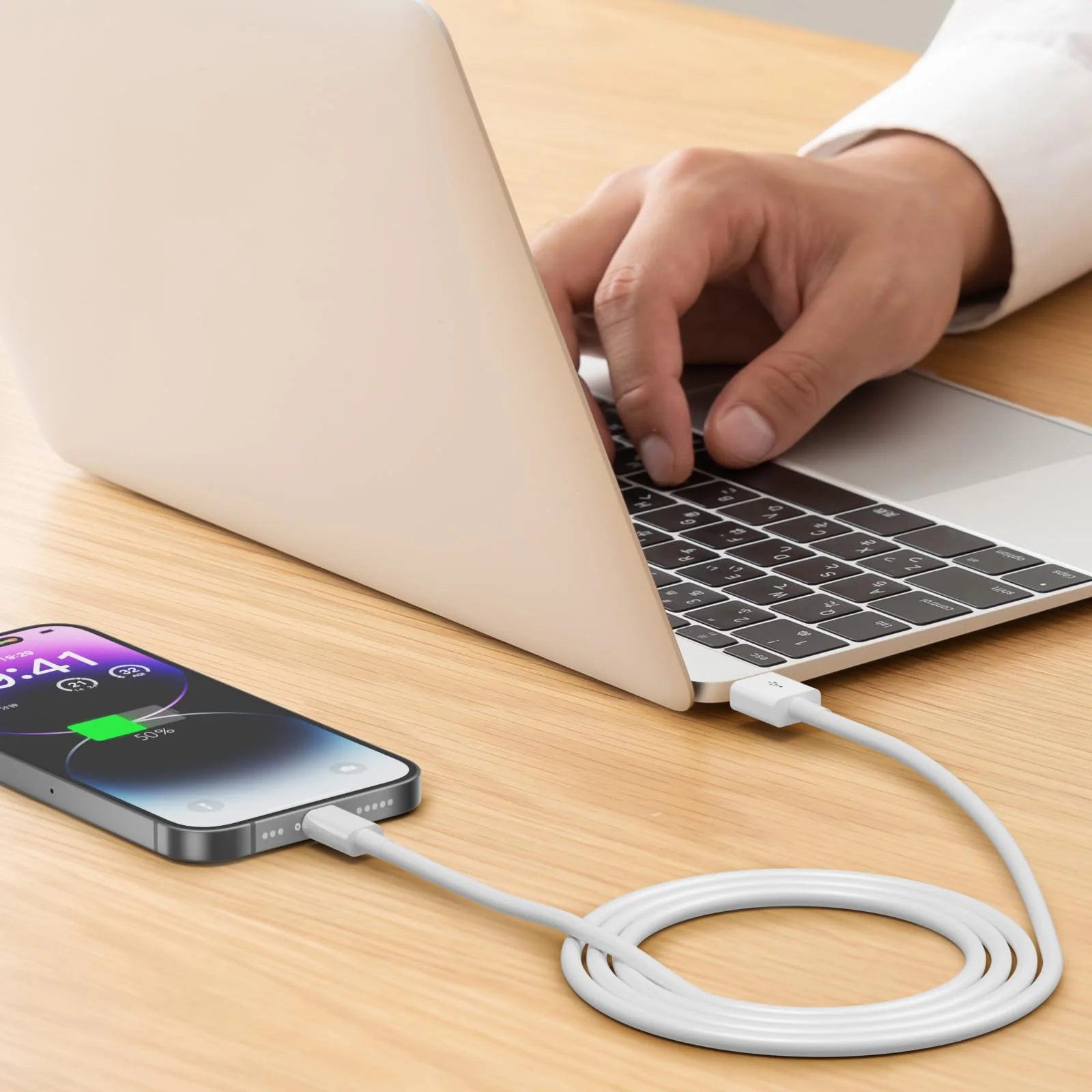 Car Apple Carplay Cable, 3FT Car Charger Cord, USB A to Lightning Cable Compatible for iPhone 14 13 12 11 Pro Max XR XS X 8 7 6 Plus SE iPad Charger Car Charging Cable White - Image 7
