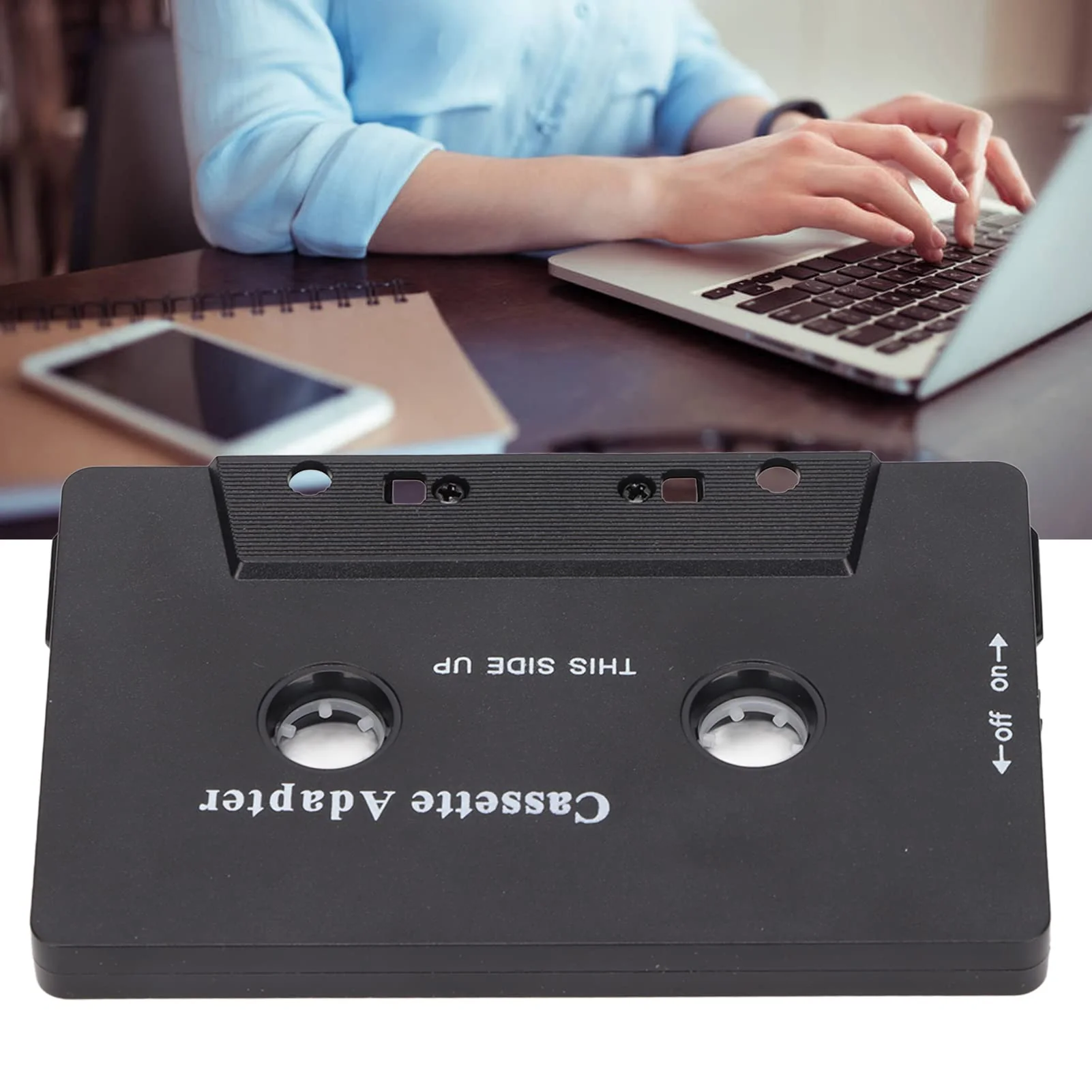 Car Audio Bluetooth Cassette Receiver, Noise Reduction Tape Player Bluetooth 5.0 Cassette Aux Adapter for Mobile Phone, Tablet, MP3 Player, Car Stereo, Headset, etc - Image 2