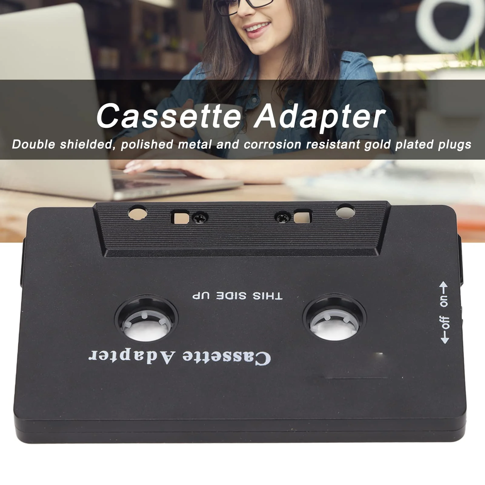 Car Audio Bluetooth Cassette Receiver, Noise Reduction Tape Player Bluetooth 5.0 Cassette Aux Adapter for Mobile Phone, Tablet, MP3 Player, Car Stereo, Headset, etc - Image 3