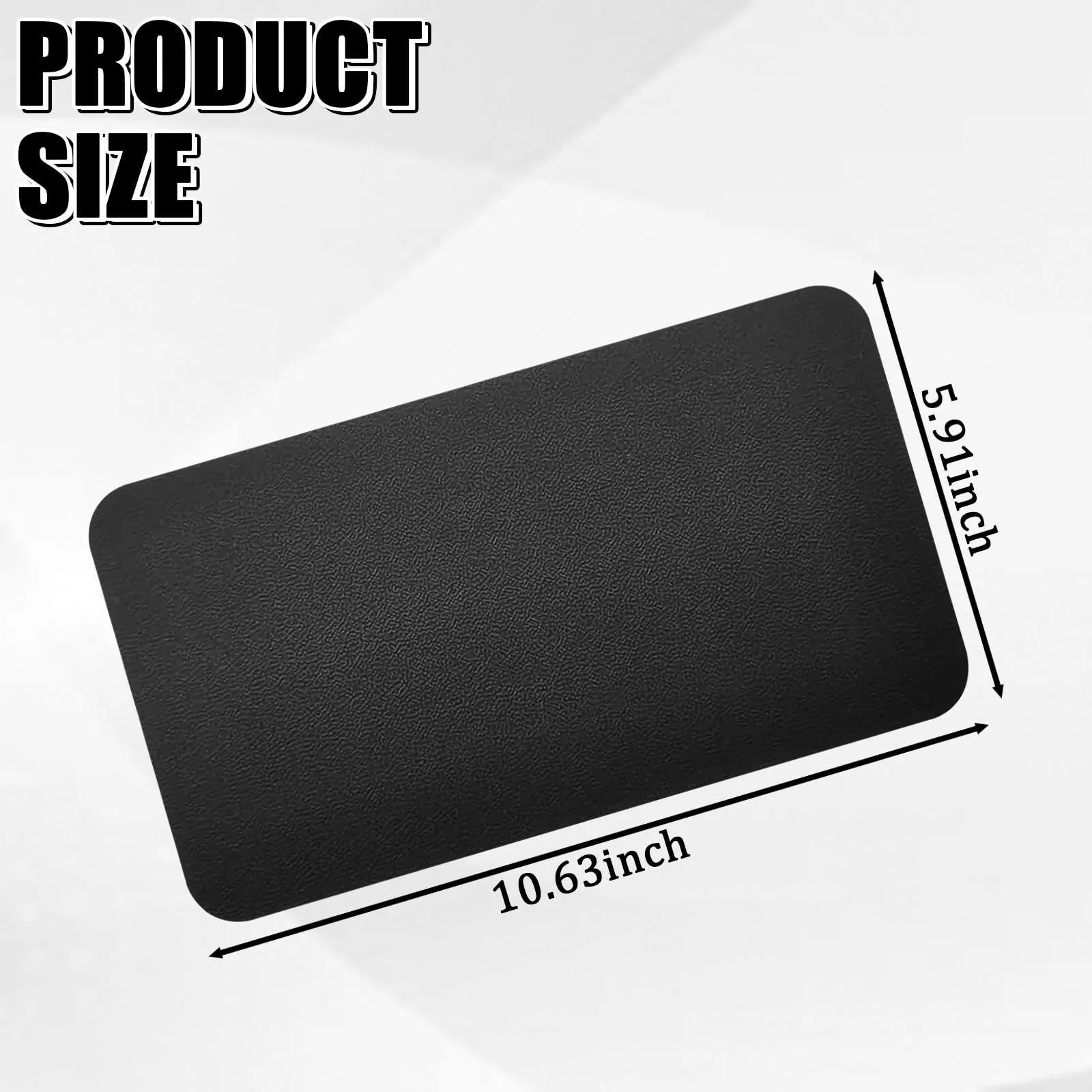 Car Dashboard Anti-Slip Rubber Mat, Multifunctional Non-Slip Mat for Car Accessories, 10.6"×5.9"Sticky Adhesive Pad Magic Anti-Slip Mat for Cell Phone, Sunglasses, Keys, Coins (Skin Striae) Skin striae - Image 2