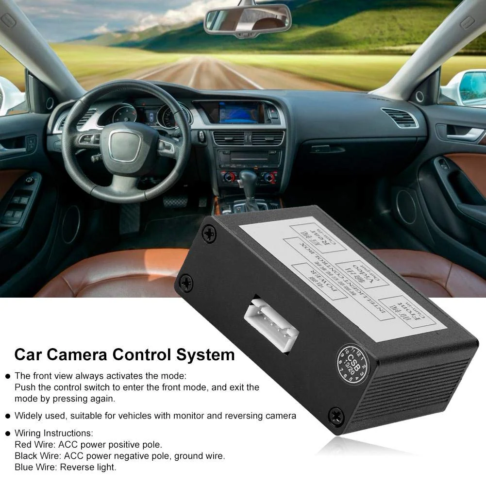 Car Front View Camera Switcher Smart Converter for Parking Rear View Video Switch Control Box - Image 2