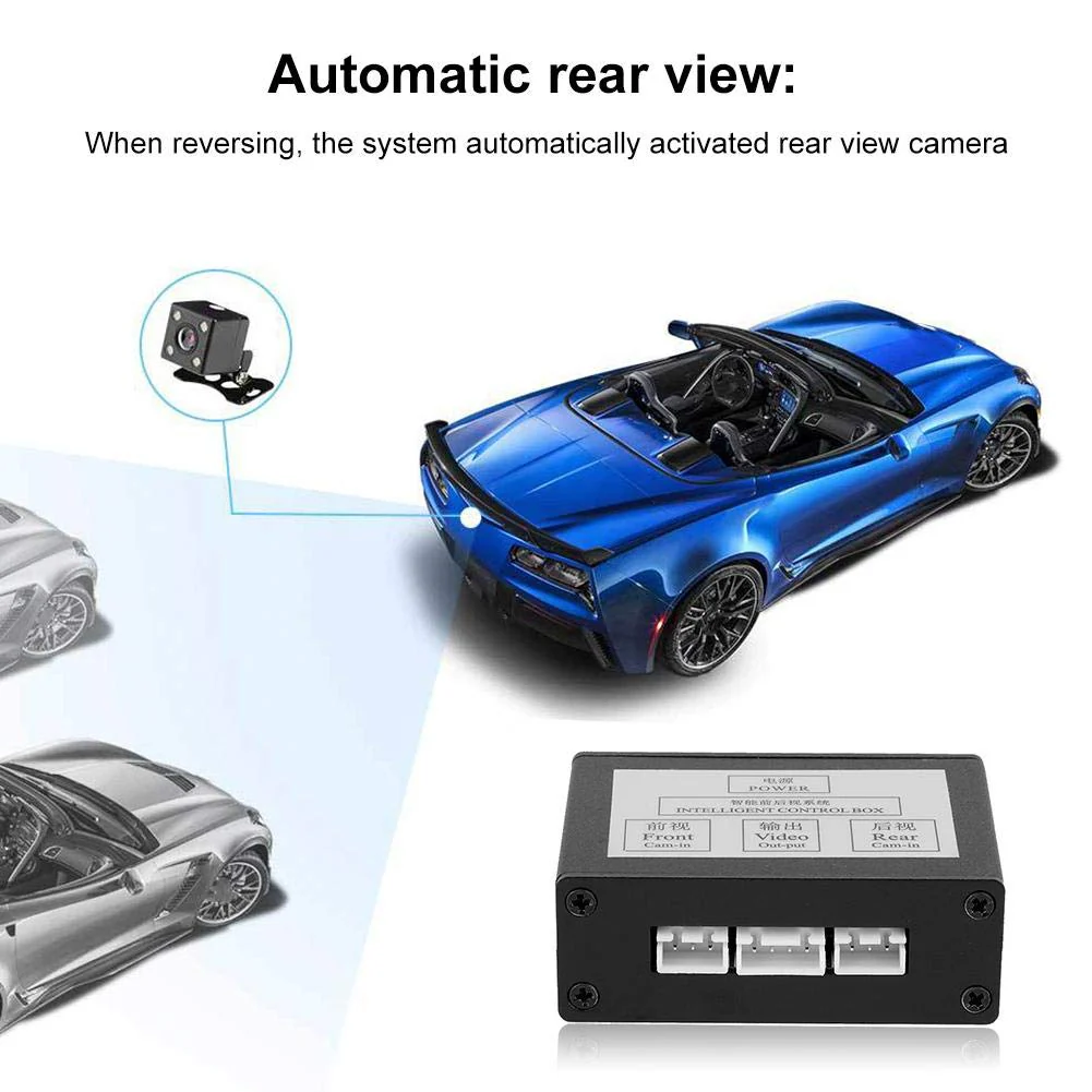 Car Front View Camera Switcher Smart Converter for Parking Rear View Video Switch Control Box - Image 5