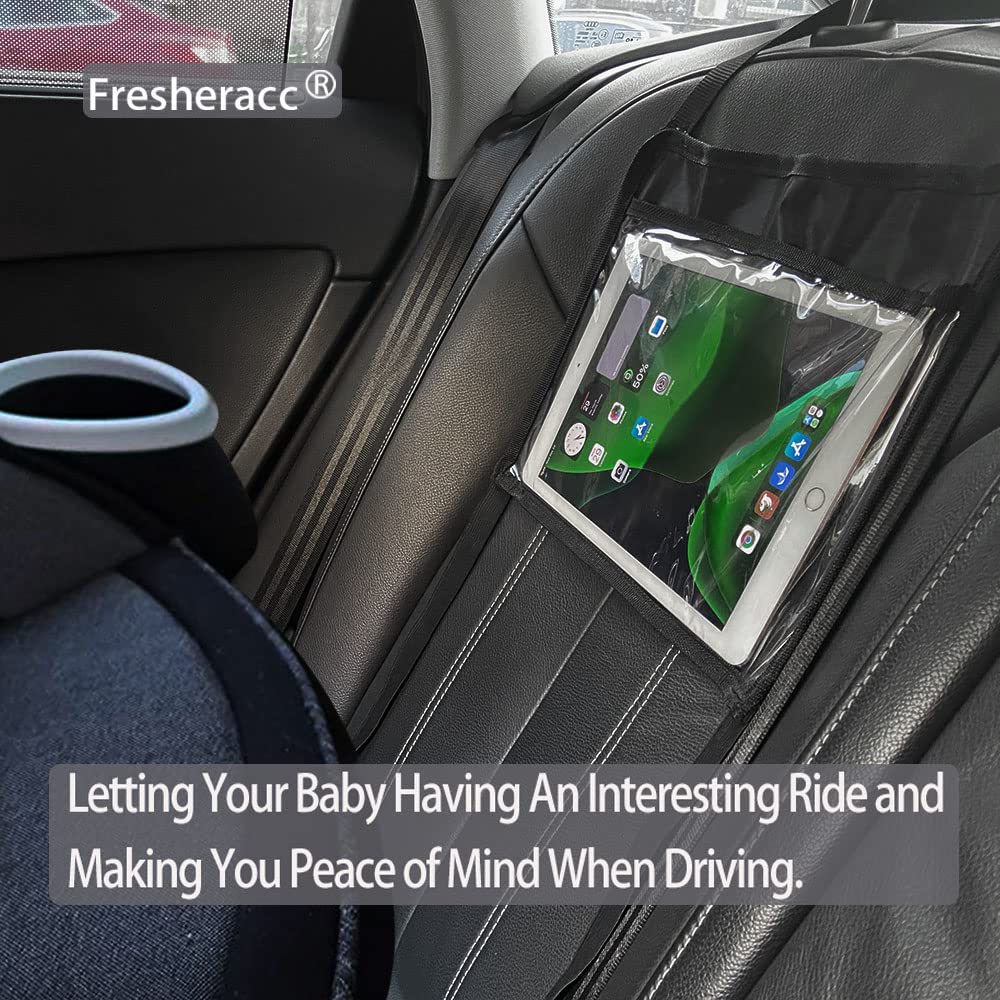 Car iPad Kindle Tablet Holder for Rear and Forward Facing Mirror, Car Mount Hanger Case for Vehicle Backseat Headrest Up to 10.5', Lightweight Washable and Portable (Black) Black - Image 7