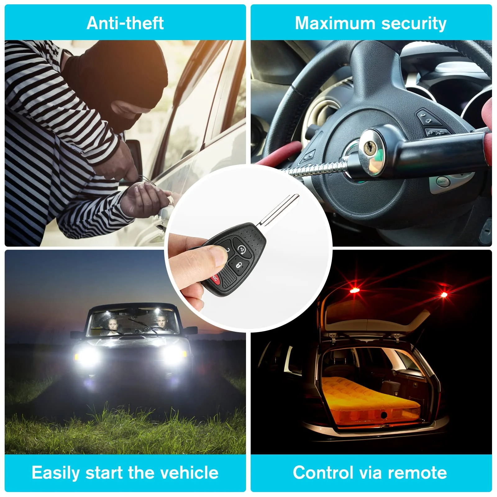 Car Key Fob Keyless Entry Remote 315Mhz OHT692713A for Jeep Wrangler 2009-2018, Compass 2010-2017, Patriot 2010-2017 - Image 3