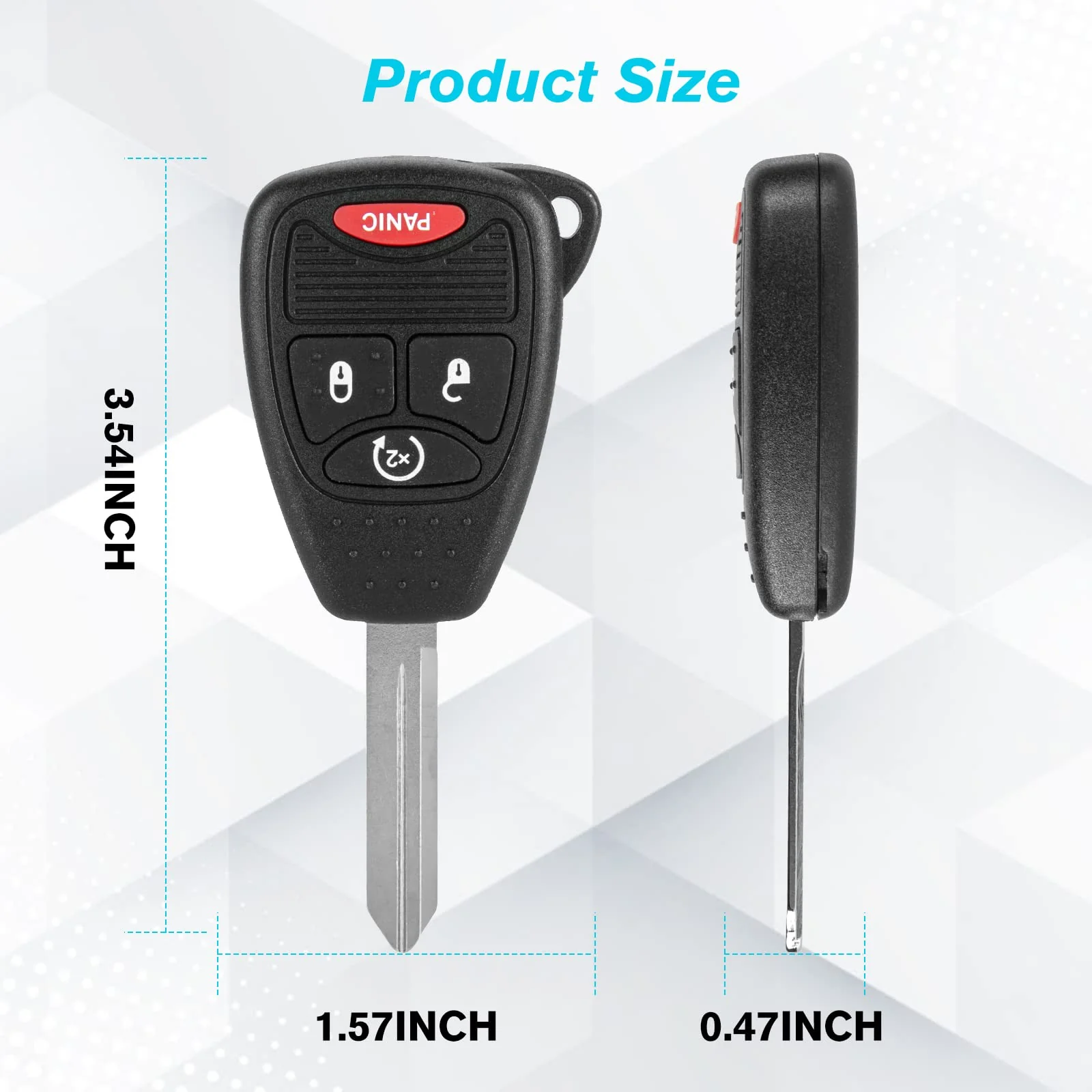 Car Key Fob Keyless Entry Remote 315Mhz OHT692713A for Jeep Wrangler 2009-2018, Compass 2010-2017, Patriot 2010-2017 - Image 7