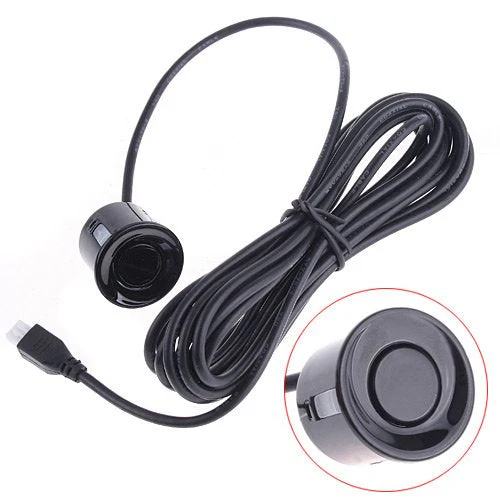 Car Parking Sensors, 4 Sensors Kit Parking Sensors, Radar Buzzer, Desplay LED, Acoustic Car Reverse Backup System (Black) - Image 2