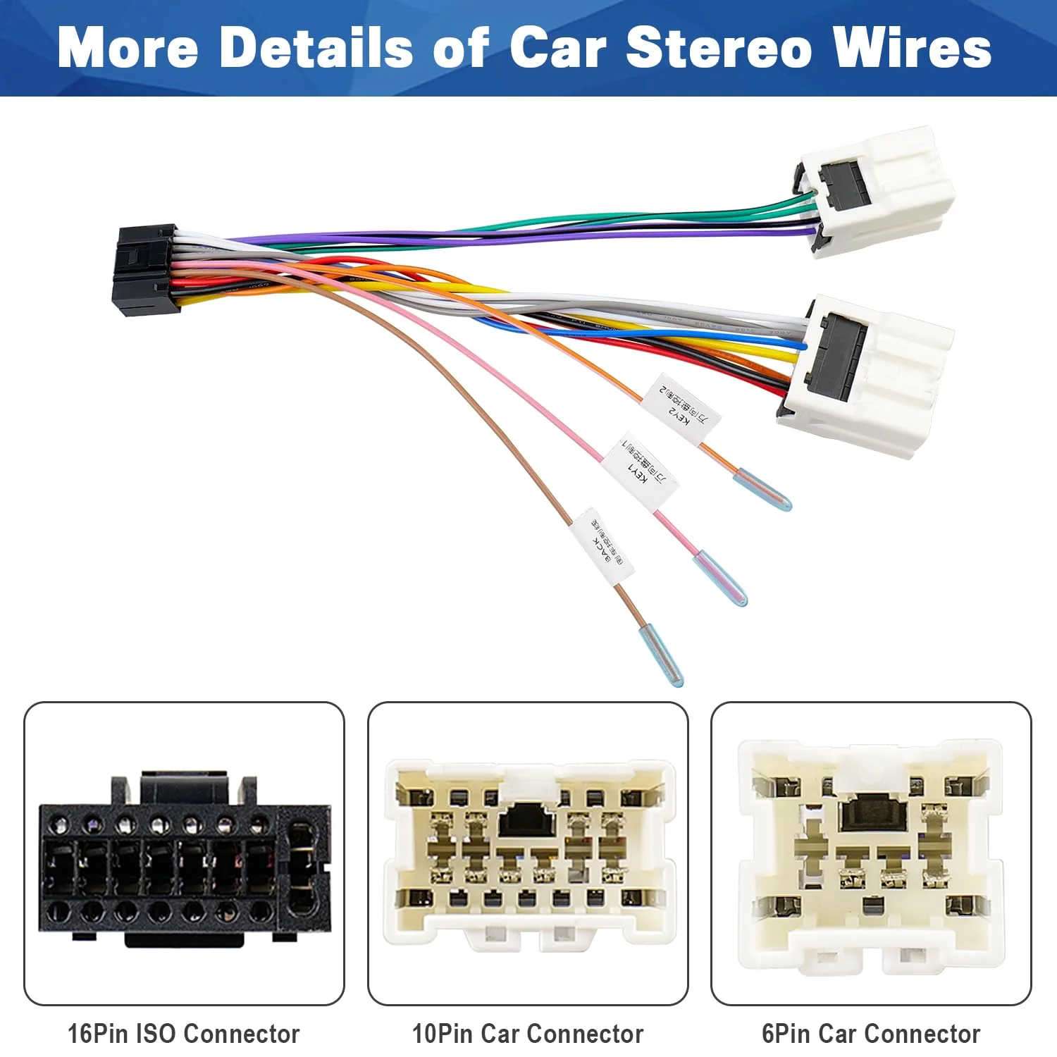 Car Radio Wiring Harness Compatible with Nissan Maxima Altima Pathfinder Frontier Xterra Titan Armada Infiniti Stereo Wire Connector Adapter Plug Cable - Image 4