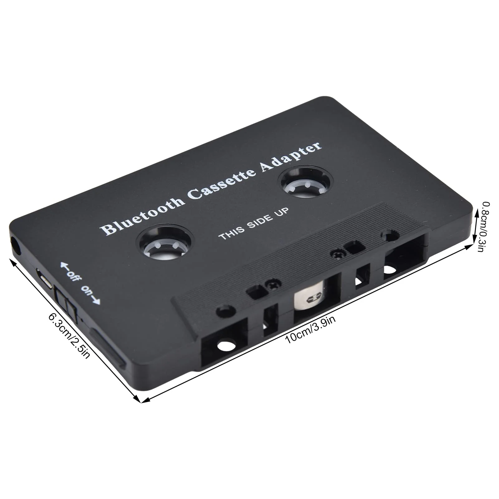 Car Tape Player Adapter Cassette Tape Player Adapter Abs Wireless Car Cassette Player Adapter Car Bluetooth Cassette Reiver Converter with USB Cable - Image 7
