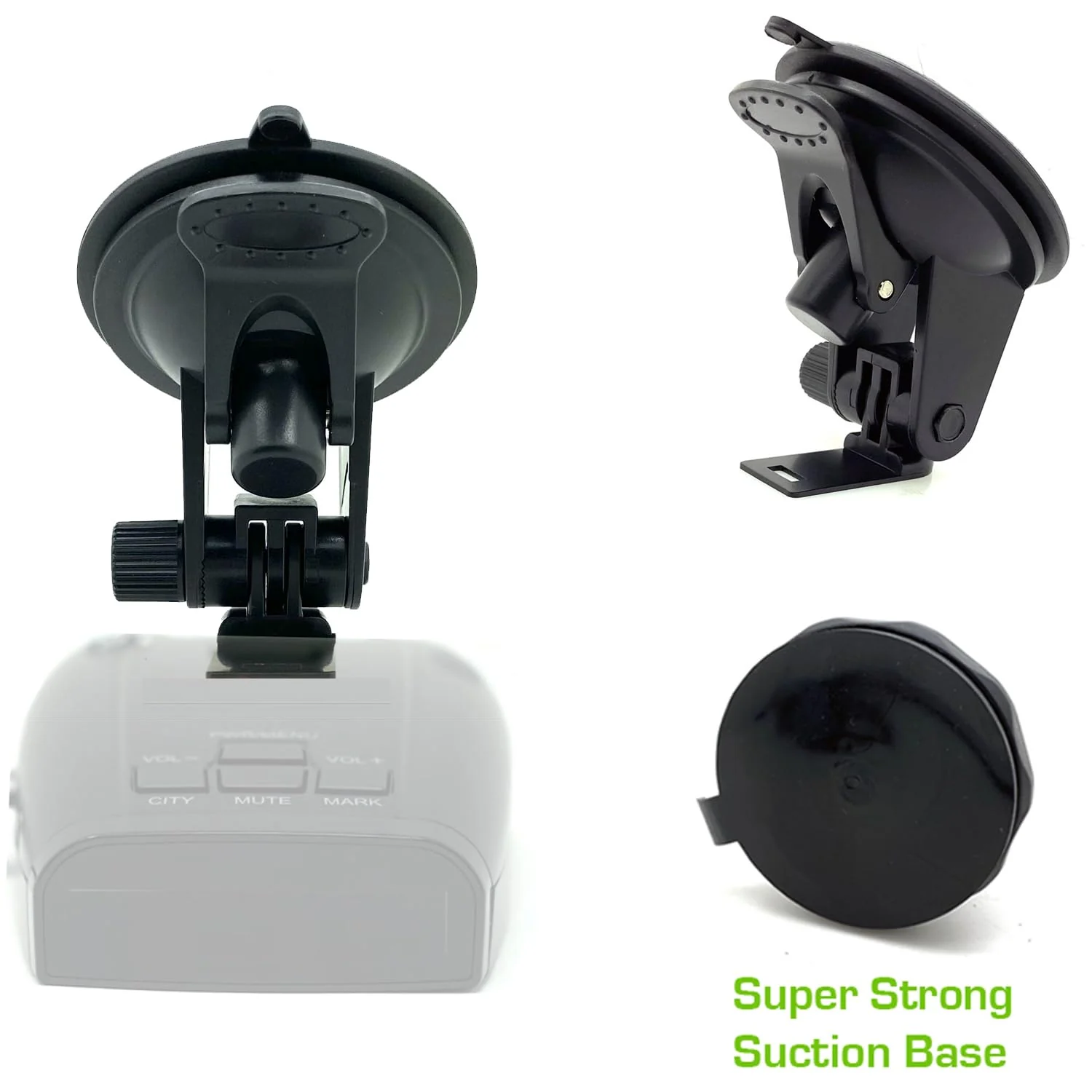 Car Windshield Super Suction Cup Bracket Compatible for UNIDEN R1 R2 R3 R4 R7 R8 R9 DFR3 DFR6 DFR7 DFR8 DFR9 Radar Detector (Only for Uniden Models), Easy to Install - Image 2