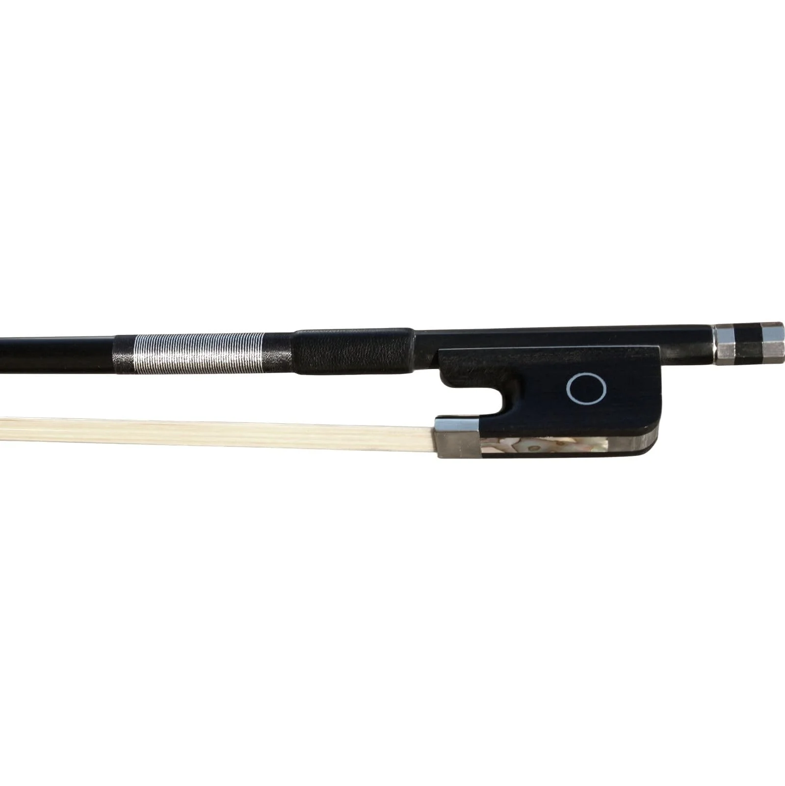 Carbon Fiber Cello Bow 4/4 Full Size Ebony Frog Natural Horsehair for Teacher Student Professional Carbon Bow 04-Carbon Fiber - Image 5