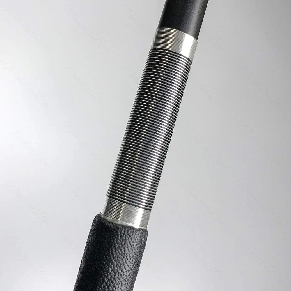 Carbon Fiber Cello Bow Unbleached Black Horse Hair Art No.VCB108 (4/4) Black Hair 4/4 - Image 6