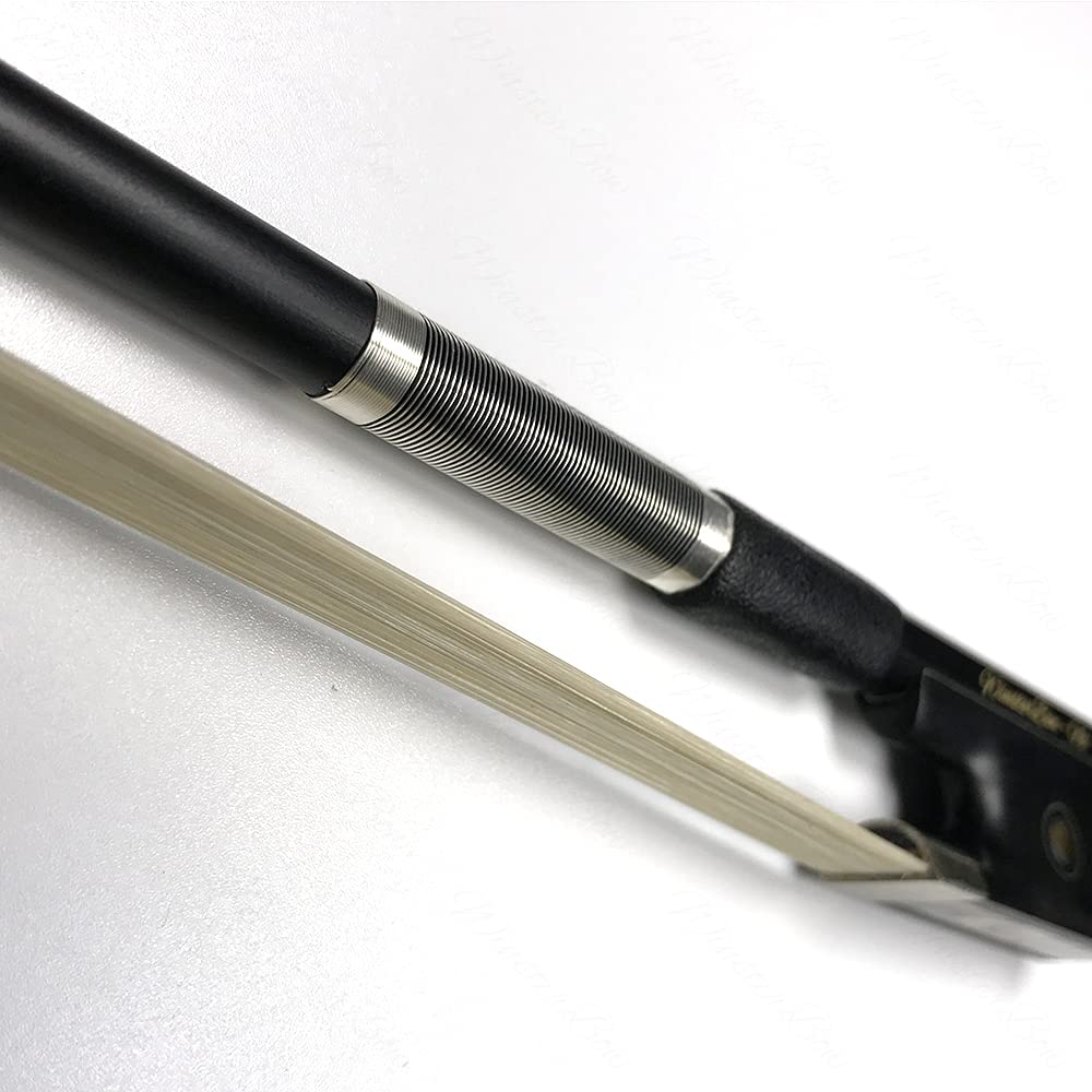 Carbon Fiber Violin Bow 1/2 Violin Bow Unbleached White Horse Hair Art No.VN108… - Image 4