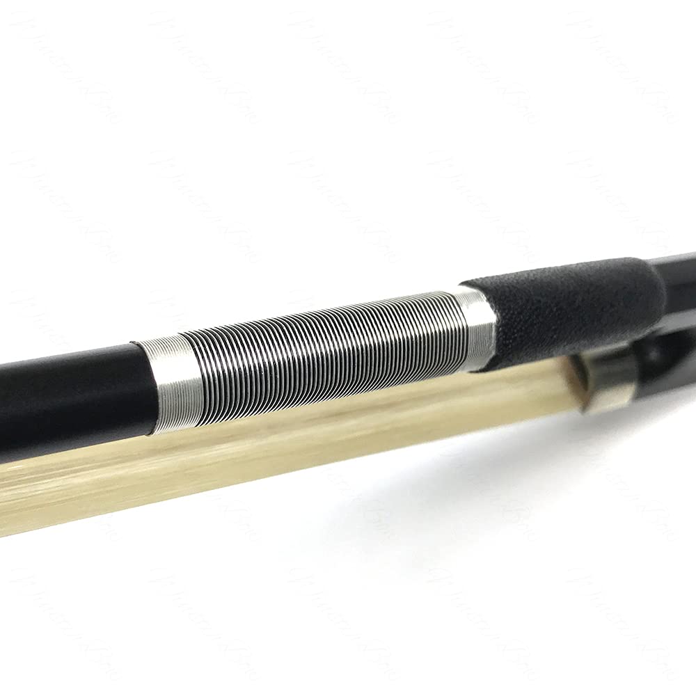 Carbon Fiber Violin Bow 1/2 Violin Bow Unbleached White Horse Hair Art No.VN108… - Image 5