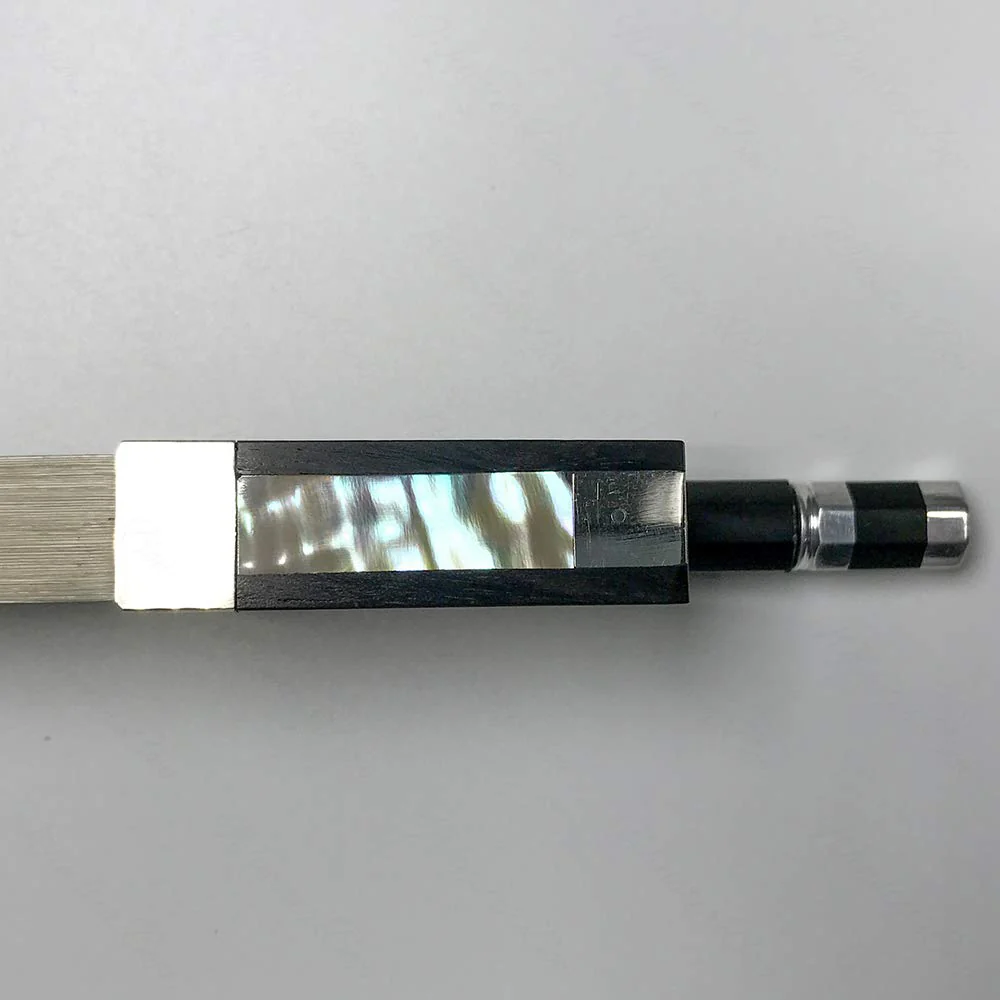 Carbon Fiber Violin Bow 1/2 Violin Bow Unbleached White Horse Hair Art No.VN108… - Image 6