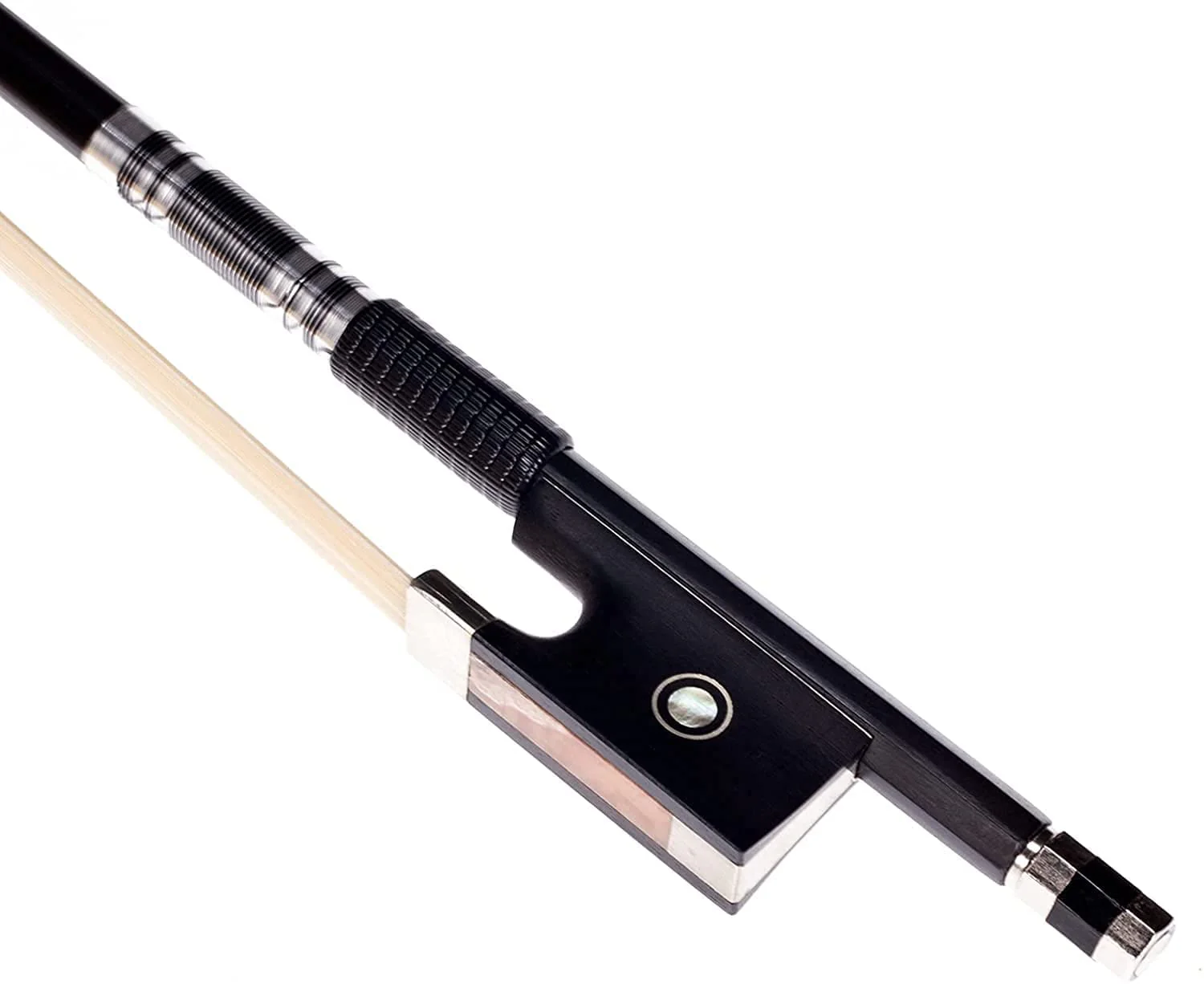 Carbon Fiber Violin Bow 4/4 Full Size Lightweight Fiddle Bow with Deep & Powerful Tone for Advance Level Violins [Carbon Bow 4/4] Carbon bow 4/4 full size - Image 3