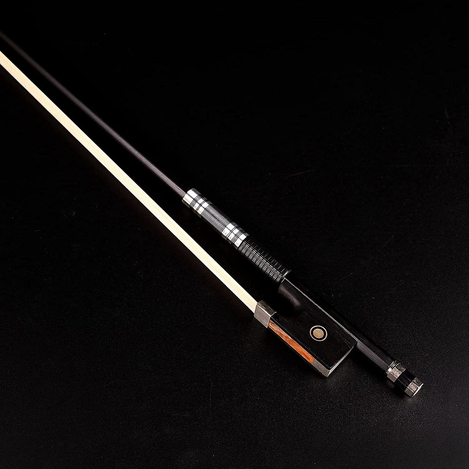 Carbon Fiber Violin Bow 4/4 Full Size Lightweight Fiddle Bow with Deep & Powerful Tone for Advance Level Violins [Carbon Bow 4/4] Carbon bow 4/4 full size - Image 6