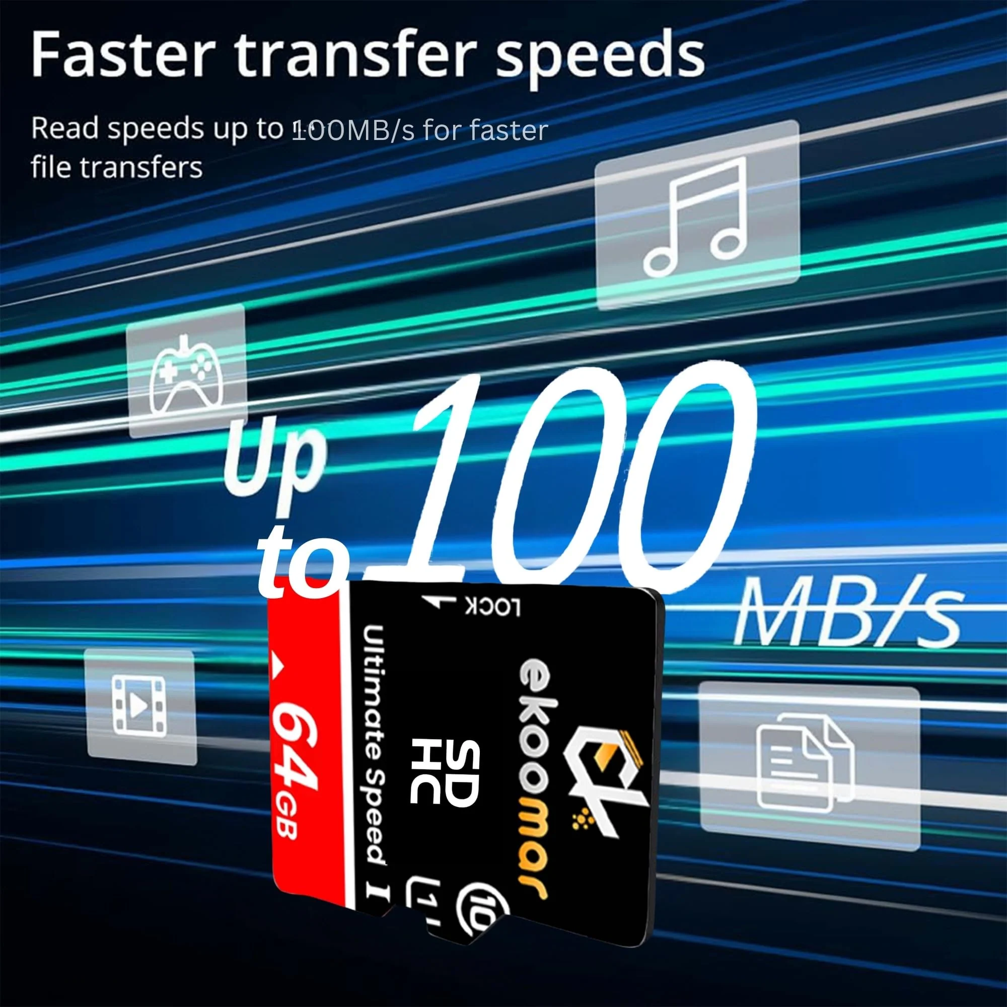 Card - Class 10, High-Speed Memory Card with 100MB/s for Digital Camera, Dash Cam, & Video Recording | Durable & Reliable Storage for Memories, Camera Card 64GB (Pack of 1) 64GB (Pack of 1) - Image 6