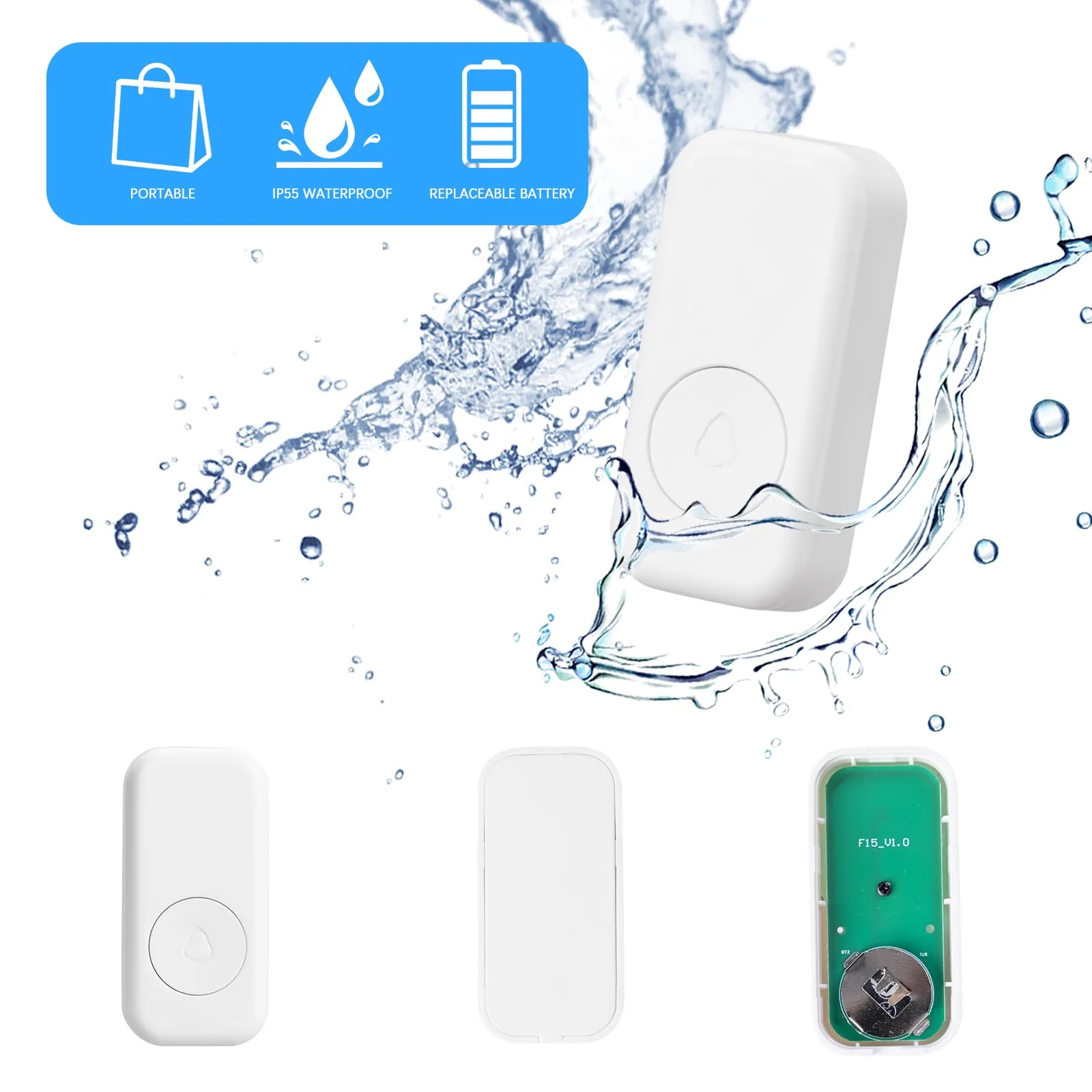 Caregiver Pager 1 Transmitter and 1 Receiver Wireless Call Buttons for Elderly Monitoring,SOS Alert System for Nurse Call Seniors,Nurse Emergency Alert System for Seniors/Patients 1 call button + receiver - Image 6