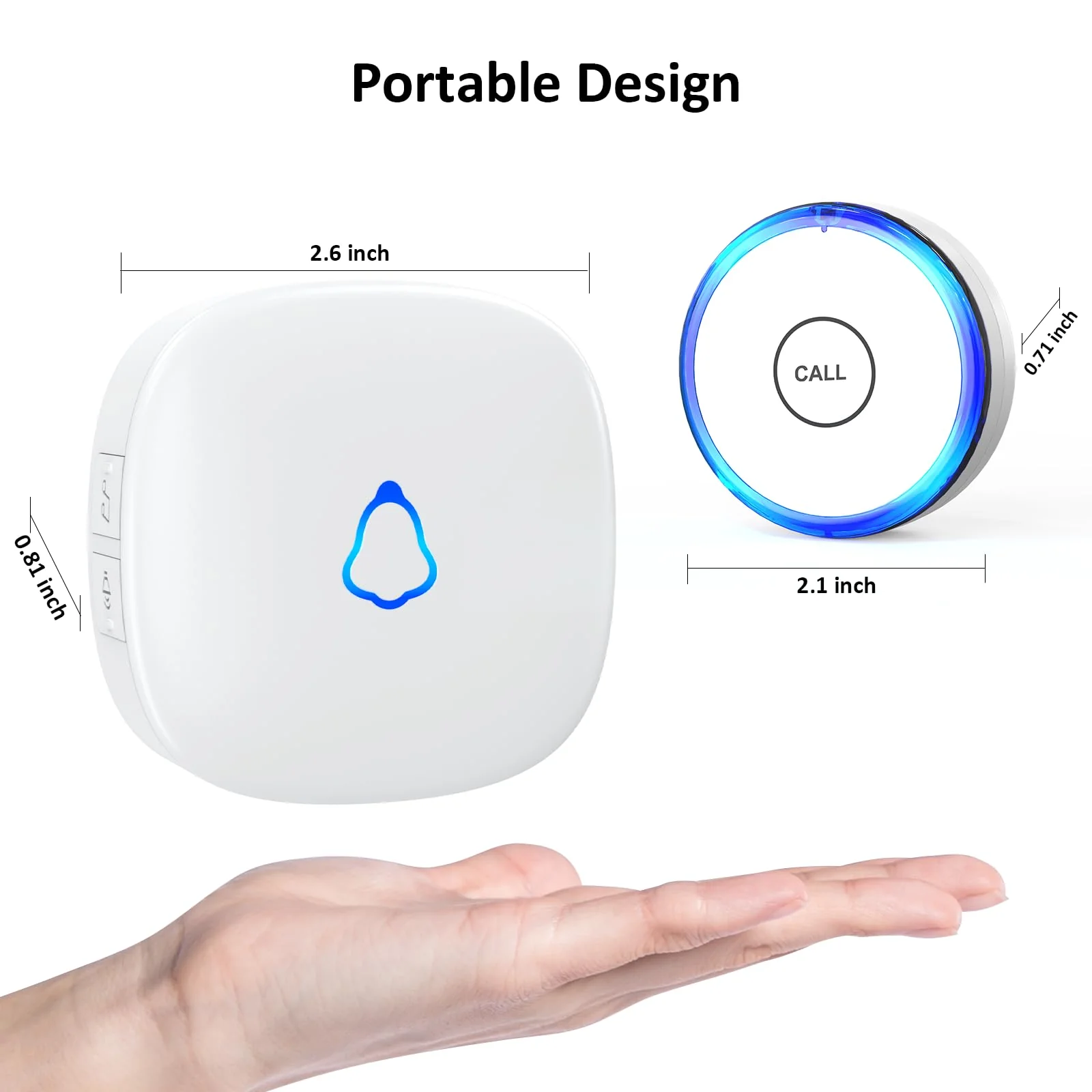 Caregiver Pager Wireless Call Button for Home, Life Alert SOS for Monitoring Elderly Assistance Products Emergency Bell Panic Button Nurse Calling for Seniors Patients Disabled Care,Waterproof 1 Receiver+ 2 Call Button - Image 9