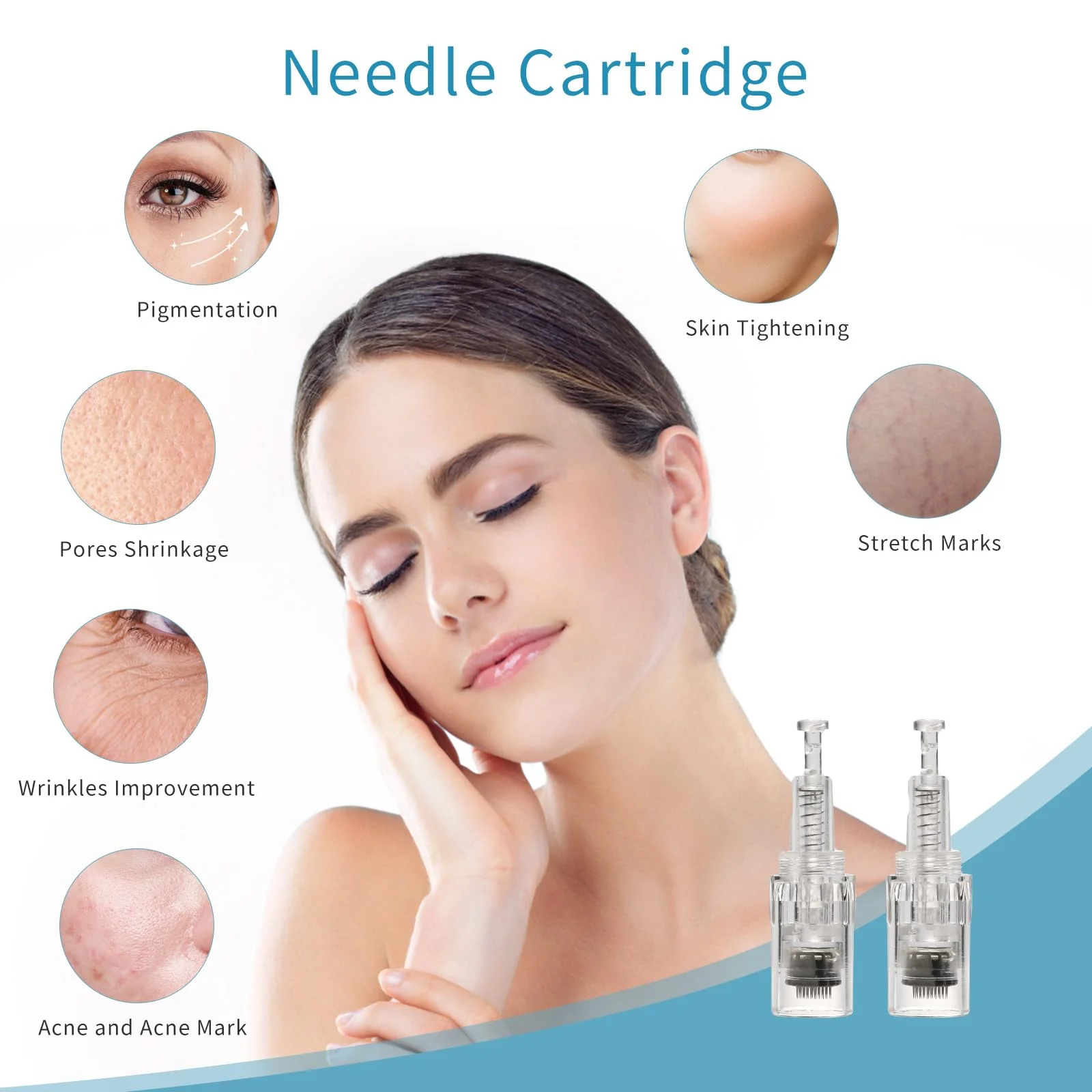 CARER SPARK Microneedle 10 x 36 Needle Length Adjustable 0.25mm - 2mm Microneedle Device Replacement Syringe Head Threaded Connector 36 Nadel - Image 2