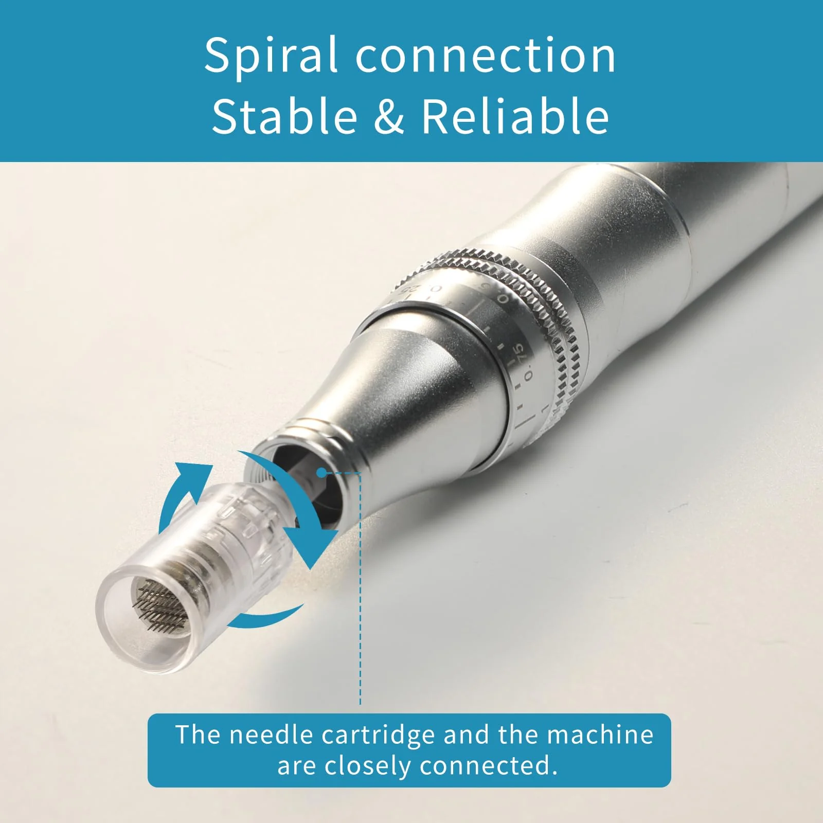 CARER SPARK Microneedle 10 x 36 Needle Length Adjustable 0.25mm - 2mm Microneedle Device Replacement Syringe Head Threaded Connector 36 Nadel - Image 4