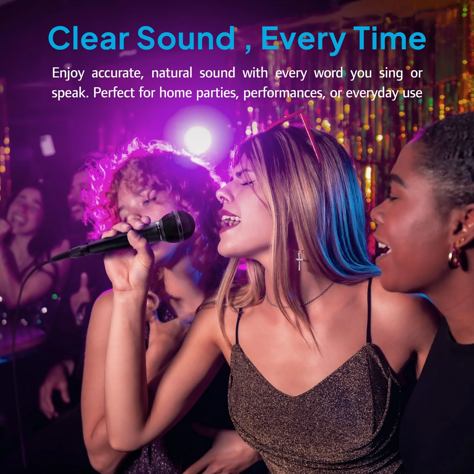CAROL GS-56 XLR Vocal Microphone for Presentations & Public Speaking – Dynamic Cardioid Mic for Teaching & Seminars. Pro-Tuned for Natural Sound, Includes Mic, XLR to 1/4" Cable & Switch - Image 2