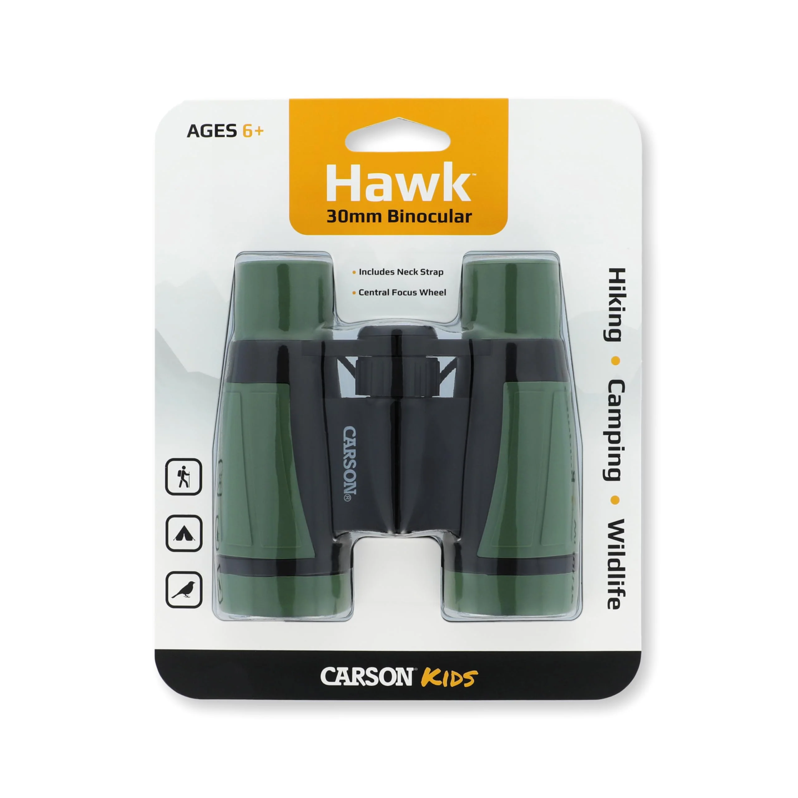 Carson Hawk Kids 30mm Beginner Field Binoculars (HU-530) Binocular - Image 5