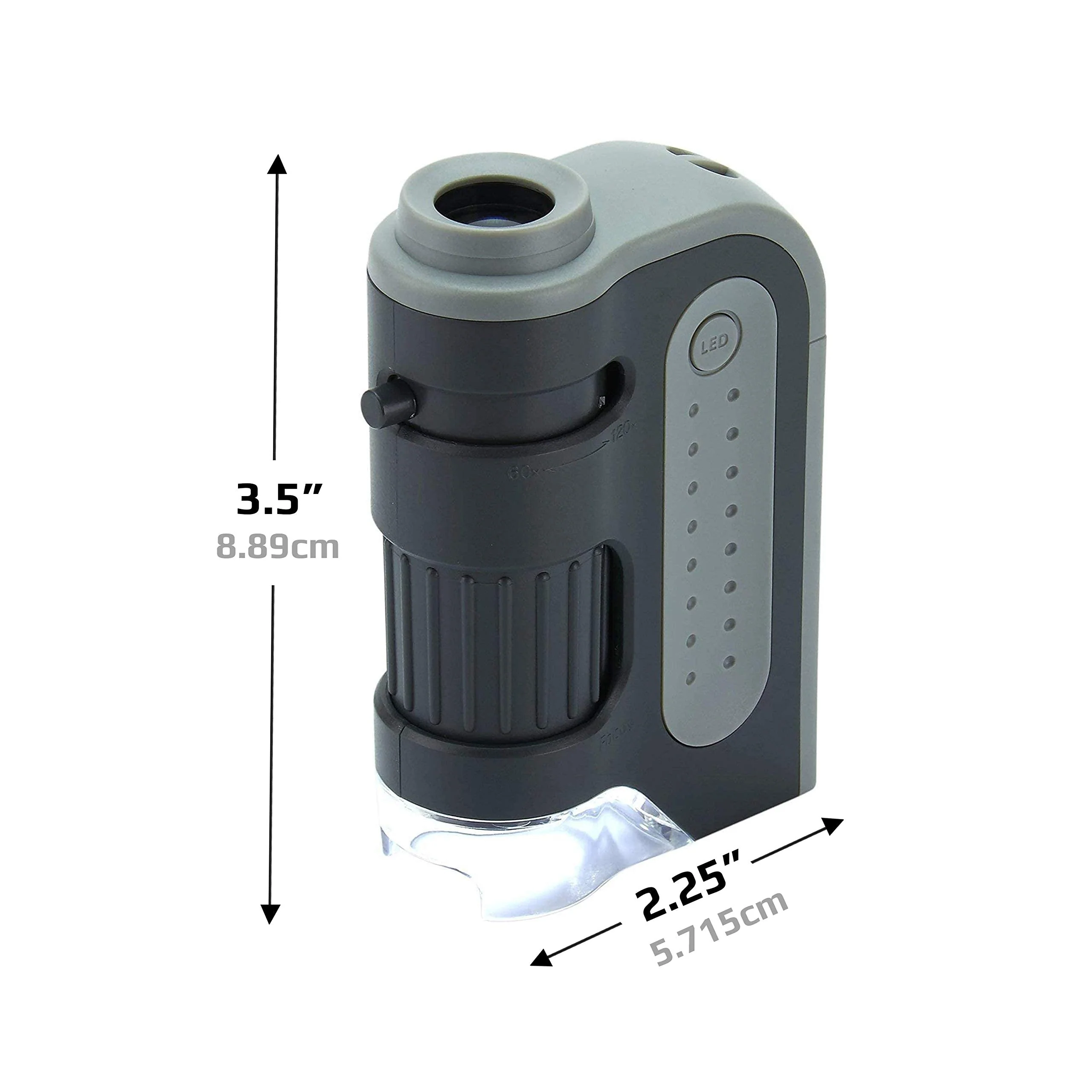 Carson MicroBrite Microscope Kit, 60x-120x LED Pocket Microscope for Adults or STEM Education, Pro Includes Adapter with CarsonCam Phone App Converts into Powerful Handheld Digital Microscope (MM-350) 1 MicroBrite + Smartphone Clip (MM-350) - Image 5