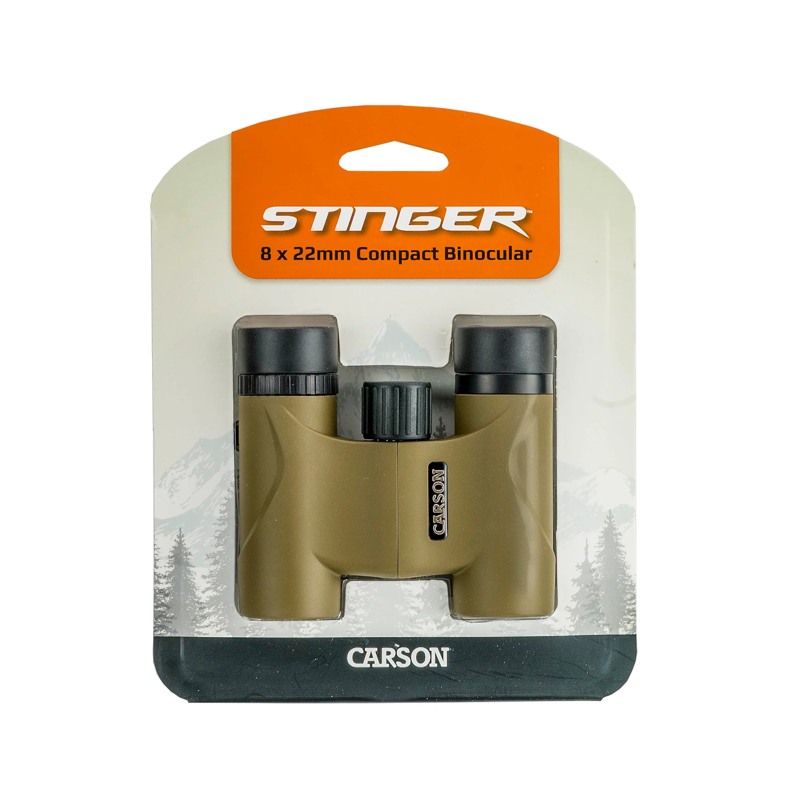 Carson Stinger 8x22mm Compact and Lightweight Binoculars for Travel, Bird Watching, Nature Viewing, Safari's, Concerts and Sporting Events (HW-822),Olive Green - Image 7