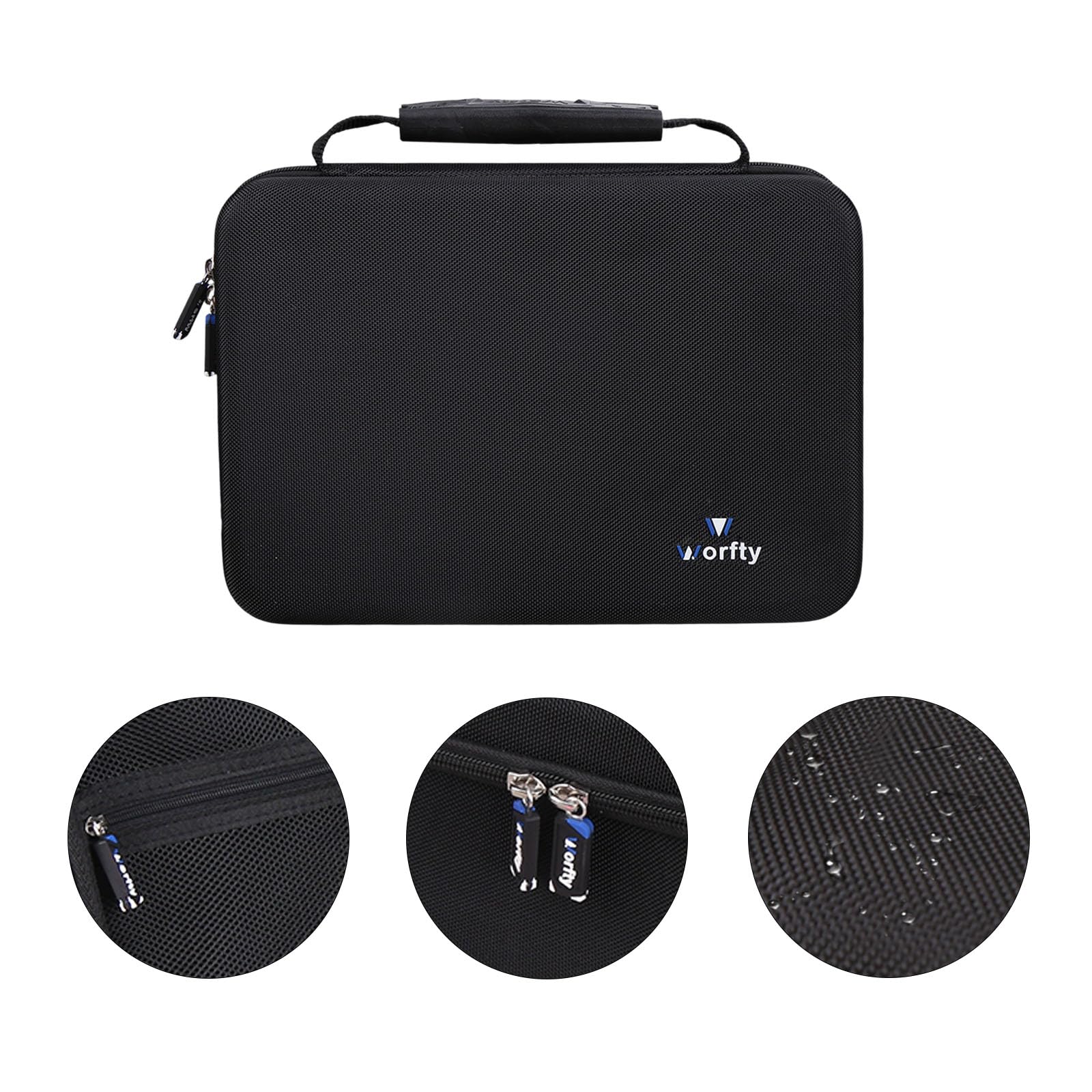 Case for Boss GX-10 Guitar Effects Processor, Hard Travel Carrying Storage Bag for Boss GX-10 Guitar/Bass Multi-effects Pedal (Black) Black - Image 4
