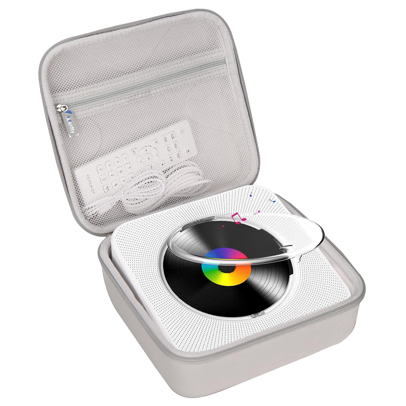 Case for Gueray for ROADOM for ZYOKATA CD Player, Hard Travel Carrying Case Compatible for Gueray KC906 Portable Bluetooth Desktop CD Player, Case Only - Image 9