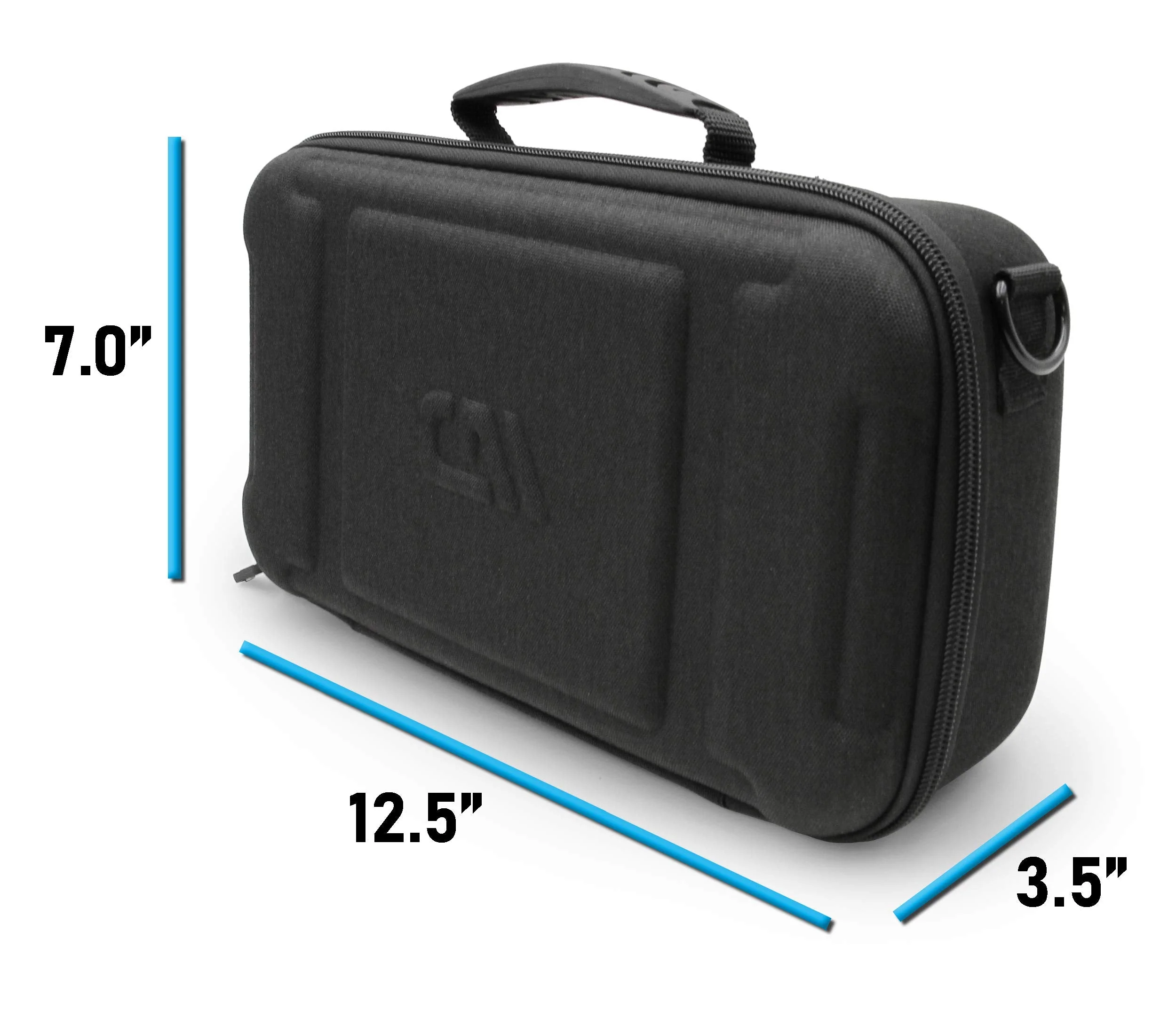 CASEMATIX Mixer Case Compatible With Behringer P16 Stage Mixer and P16-HQ Powerplay In Ear Accessories, Cables and Power Adapters, Fits Mixers up to 12.0” x 6.0” x 2.5” With Shoulder Strap - Image 4
