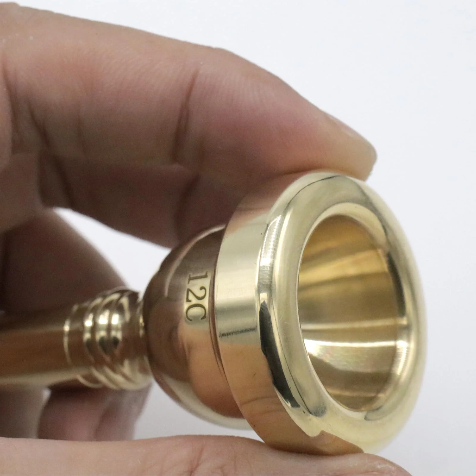CashBeat 12C Gold Plated Small Shank Trombone Mouthpiece, Euphonium Mouthpiece for Superior Sound, Compatible with Baritone and Tenor Trombone, Brass Instrument Accessories - Image 6