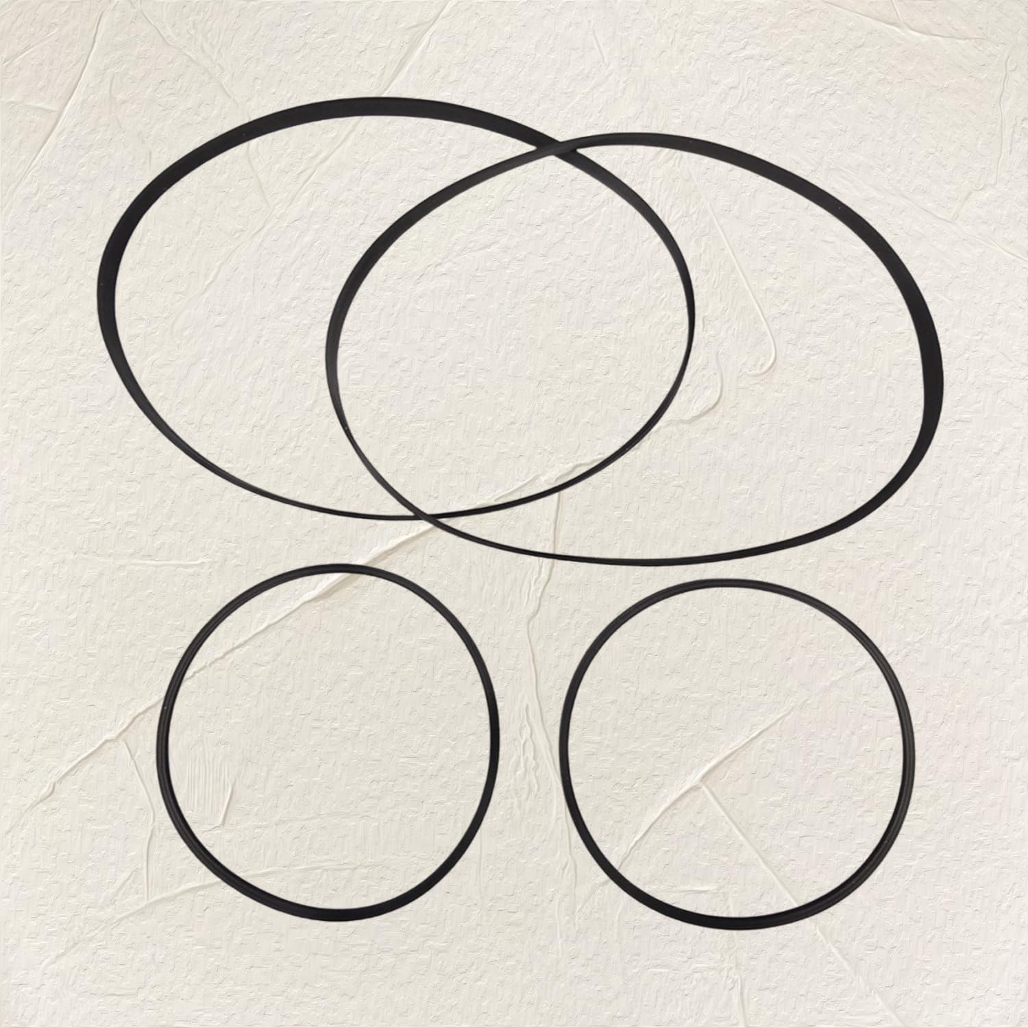 Cassette Deck Belt Kit (4-Pack) - Premium Replacement Belts for Sony TC-WE435/TC-WE475/TC-WE635/TC-WE775/TC-WR681 Dual Deck Players + Tweezers - Image 5