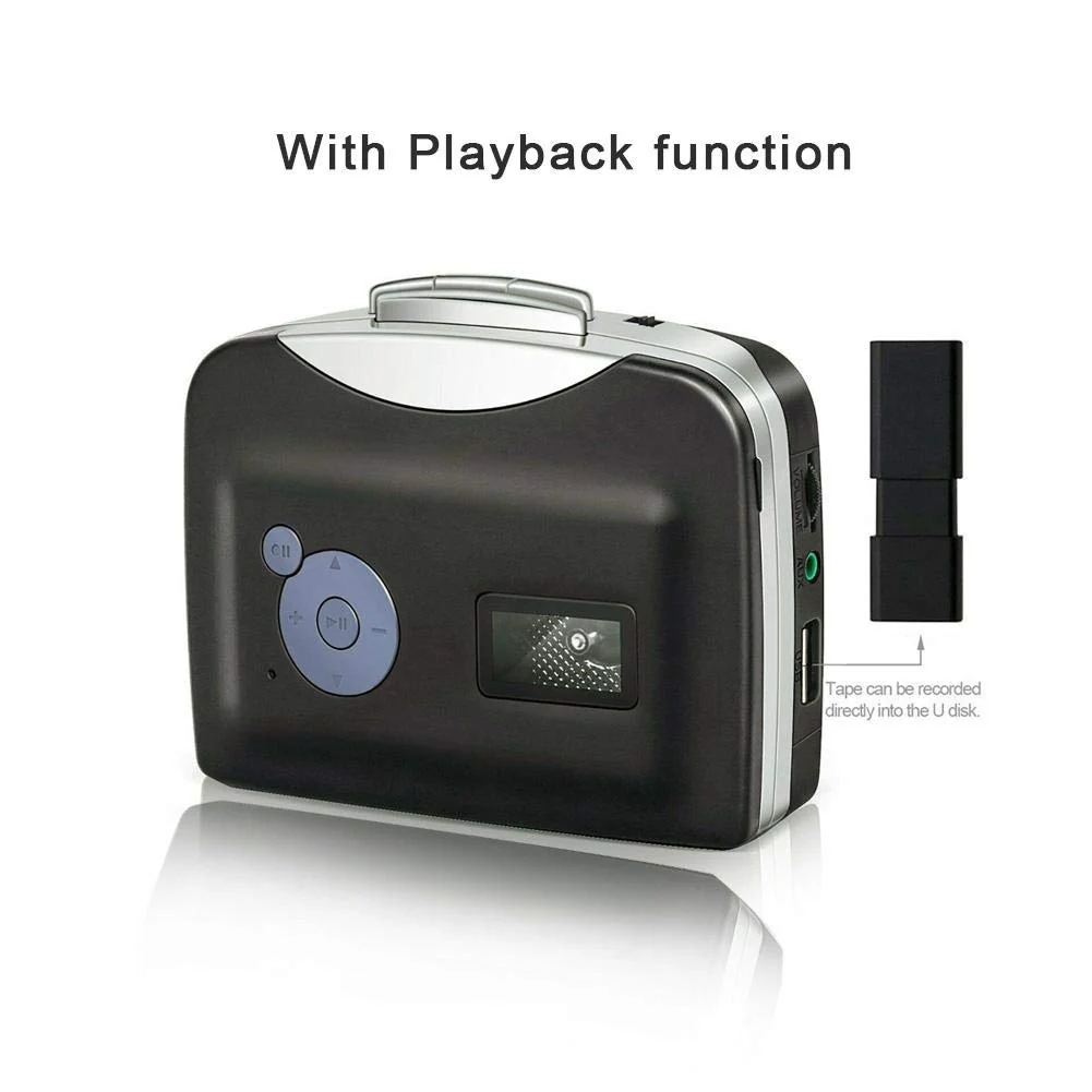 Cassette to MP3 Converter Stereo USB Cassette Digital Tape MP3 with Headphones for Computer, Speaker, Transfer to Mobile Phone, for iPod, etc. - Image 4