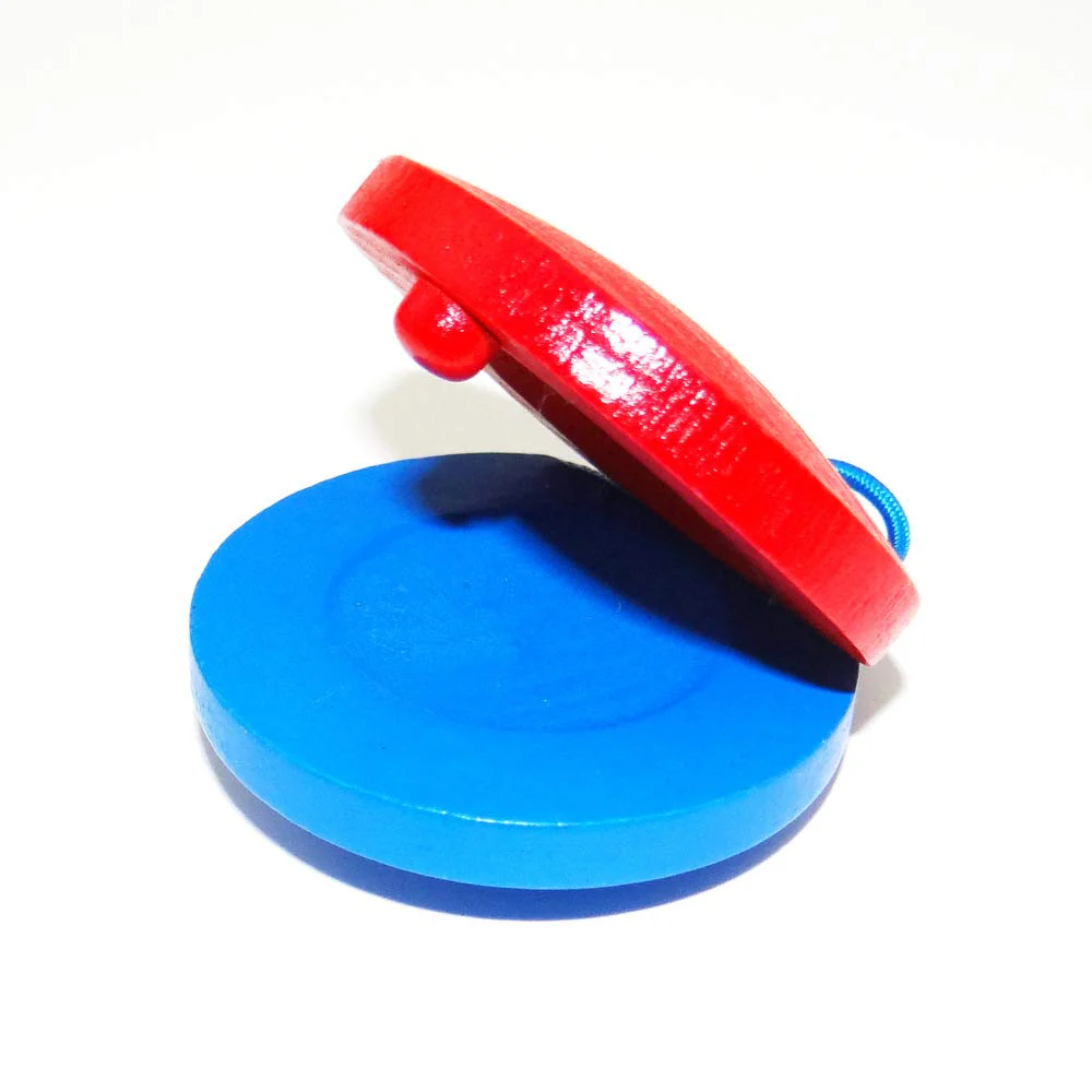 Castanets for musical Wooden instrument, Adults Fingers Castanets,Musical Castanets Instrument (6pcs) 6pcs - Image 2