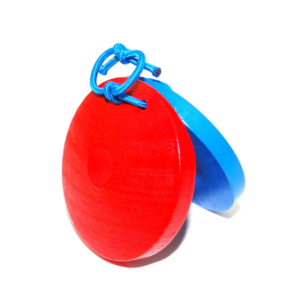Castanets for musical Wooden instrument, Adults Fingers Castanets,Musical Castanets Instrument (6pcs) 6pcs - Image 3