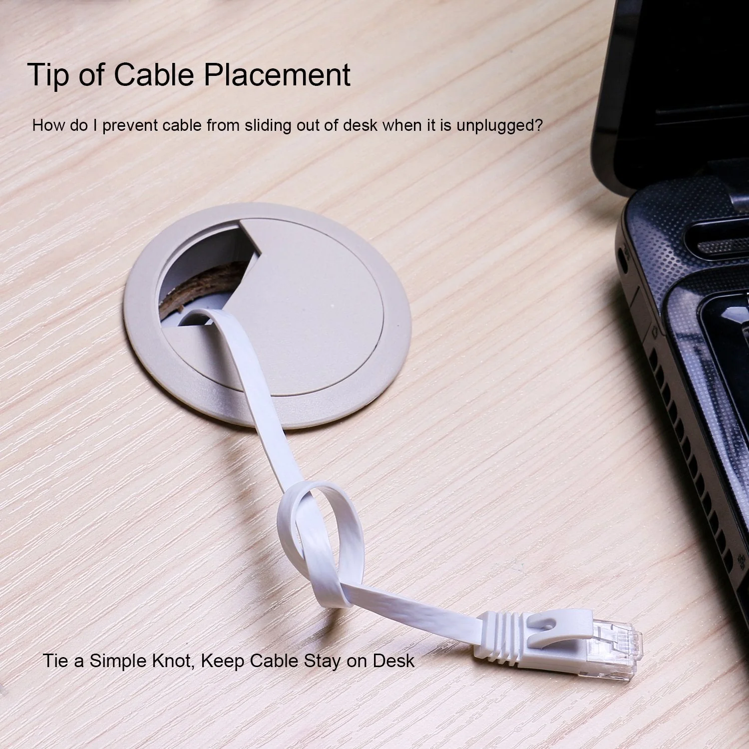 Cat 6 Ethernet Cable 100 ft Flat White, Slim Long Internet Network Lan patch cords, Solid Cat6 High Speed Computer wire with clips & Rj45 Connectors for Router, modem, faster than Cat5e/Cat5, 100 feet 100ft-1Pack - Image 6