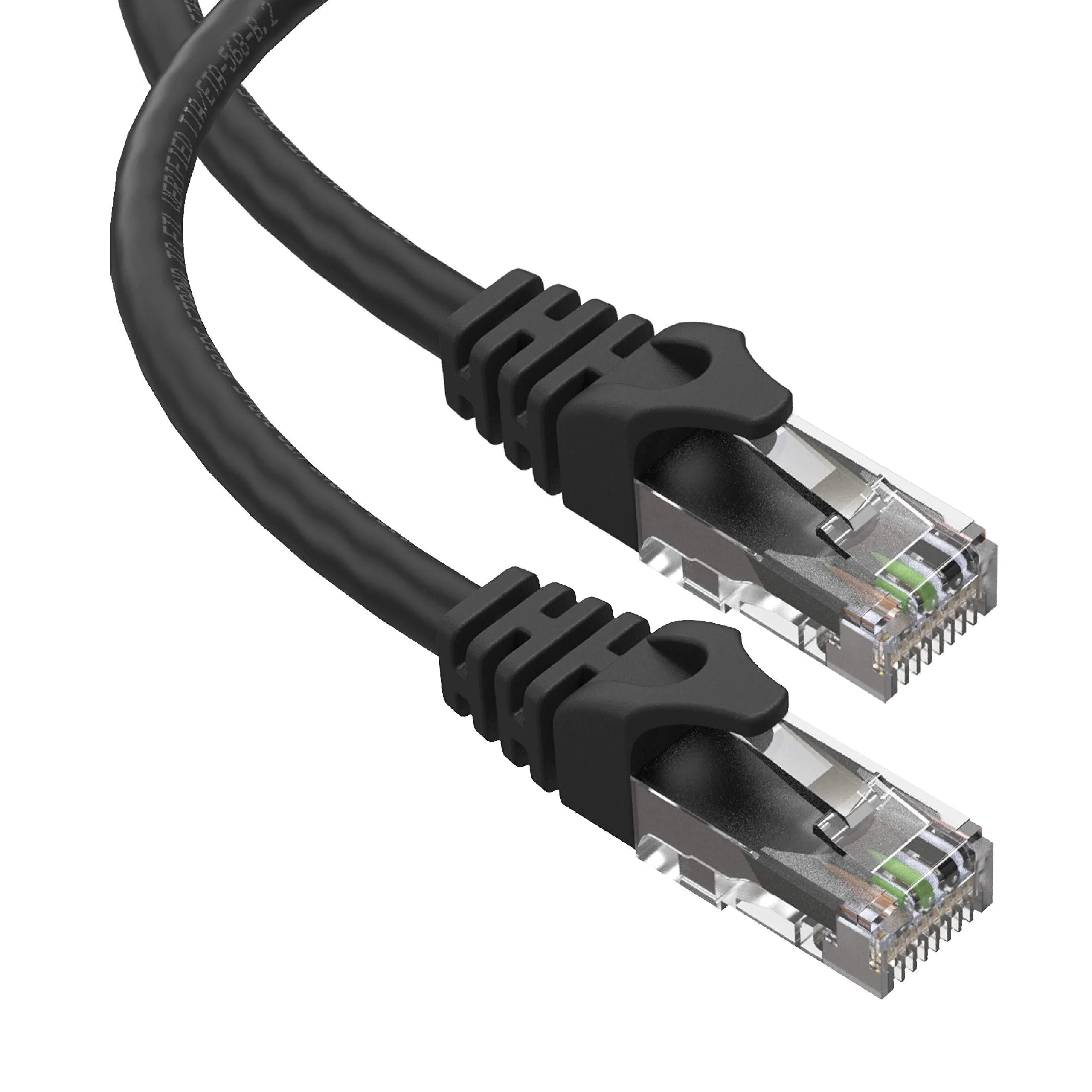 Cat6 Ethernet Cable, 75 ft - RJ45, LAN, UTP CAT 6, Network, Patch, Internet Cable - 75 Feet Black