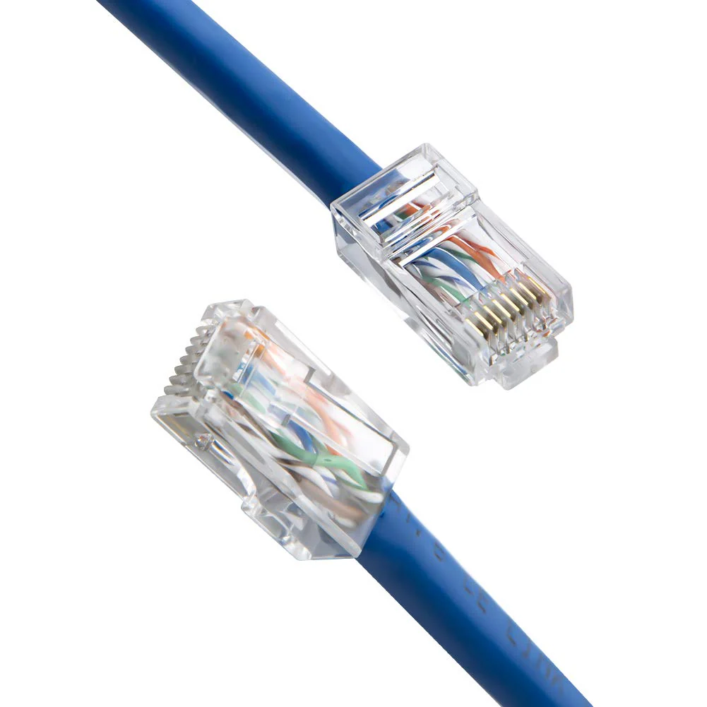 Cat6 RJ45 Ends, CableCreation 100-PACK Cat6 Connector, Cat6 / Cat5e RJ45 Connector, Ethernet Cable Crimp Connectors UTP Network Plug for Solid Wire and Standard Cable, Transparent 100PCS - Image 6