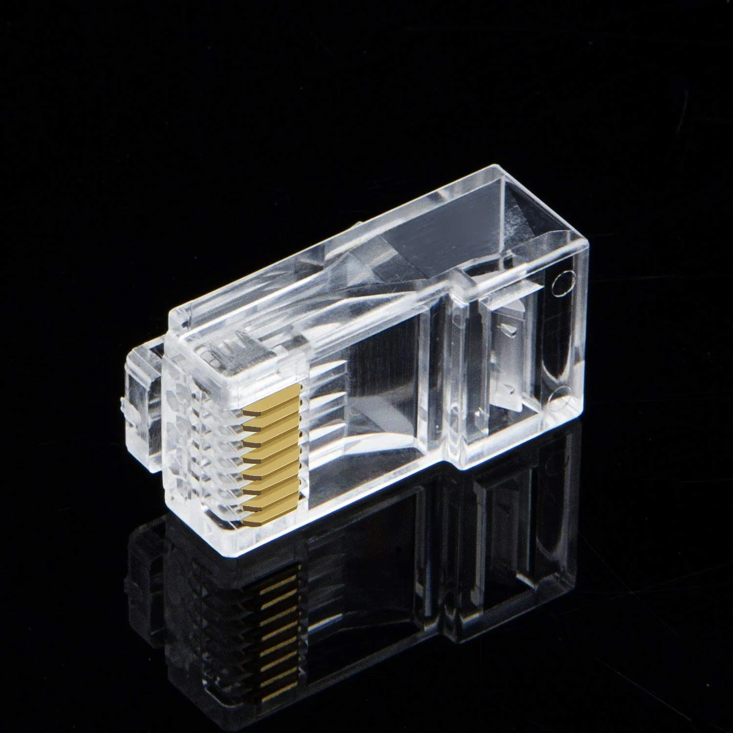 Cat6 RJ45 Ends, CableCreation 100-PACK Cat6 Connector, Cat6 / Cat5e RJ45 Connector, Ethernet Cable Crimp Connectors UTP Network Plug for Solid Wire and Standard Cable, Transparent 100PCS - Image 7