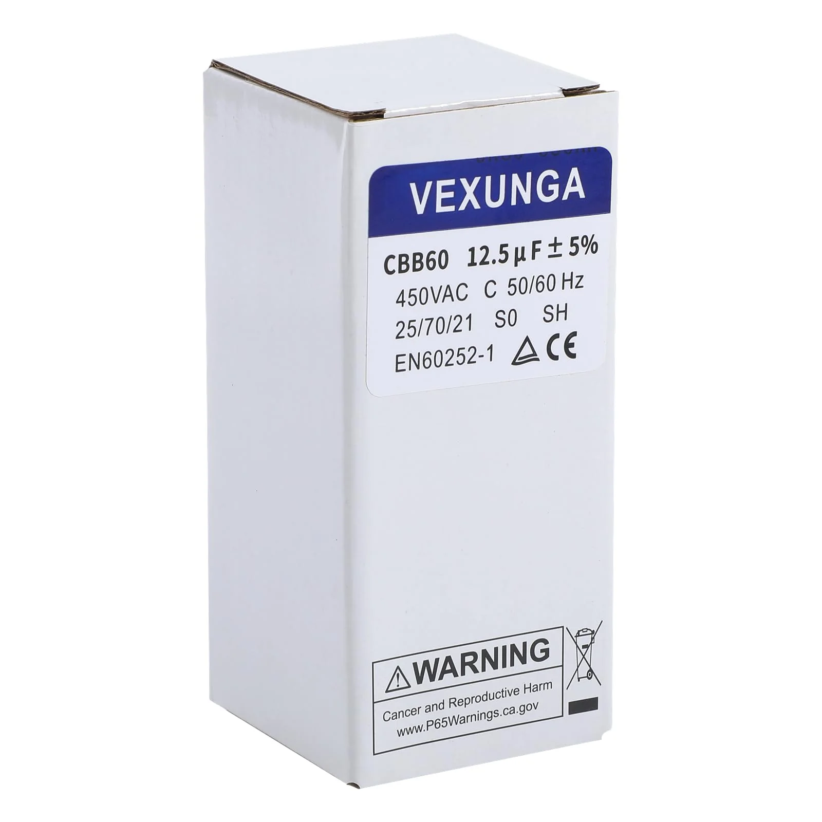CBB60 Capacitor 12.5uF 450V AC Run Capacitors 450VAC 12.5 µF 12.5MFD SH Start Motor Capacitor 50/60Hz ±5% 40x70MM with Wire for Air Compressor - Image 5