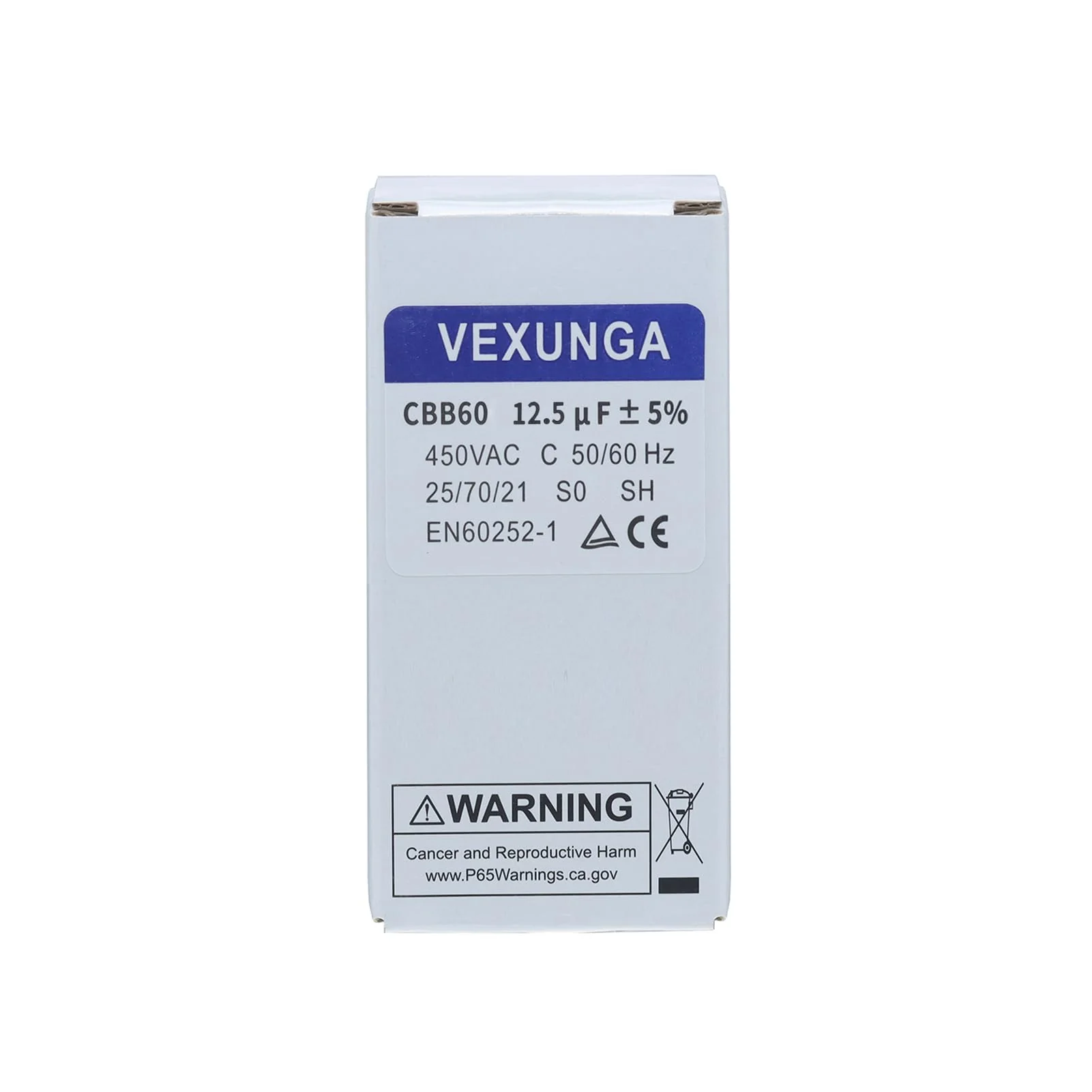 CBB60 Capacitor 12.5uF 450V AC Run Capacitors 450VAC 12.5 µF 12.5MFD SH Start Motor Capacitor 50/60Hz ±5% 40x70MM with Wire for Air Compressor - Image 6