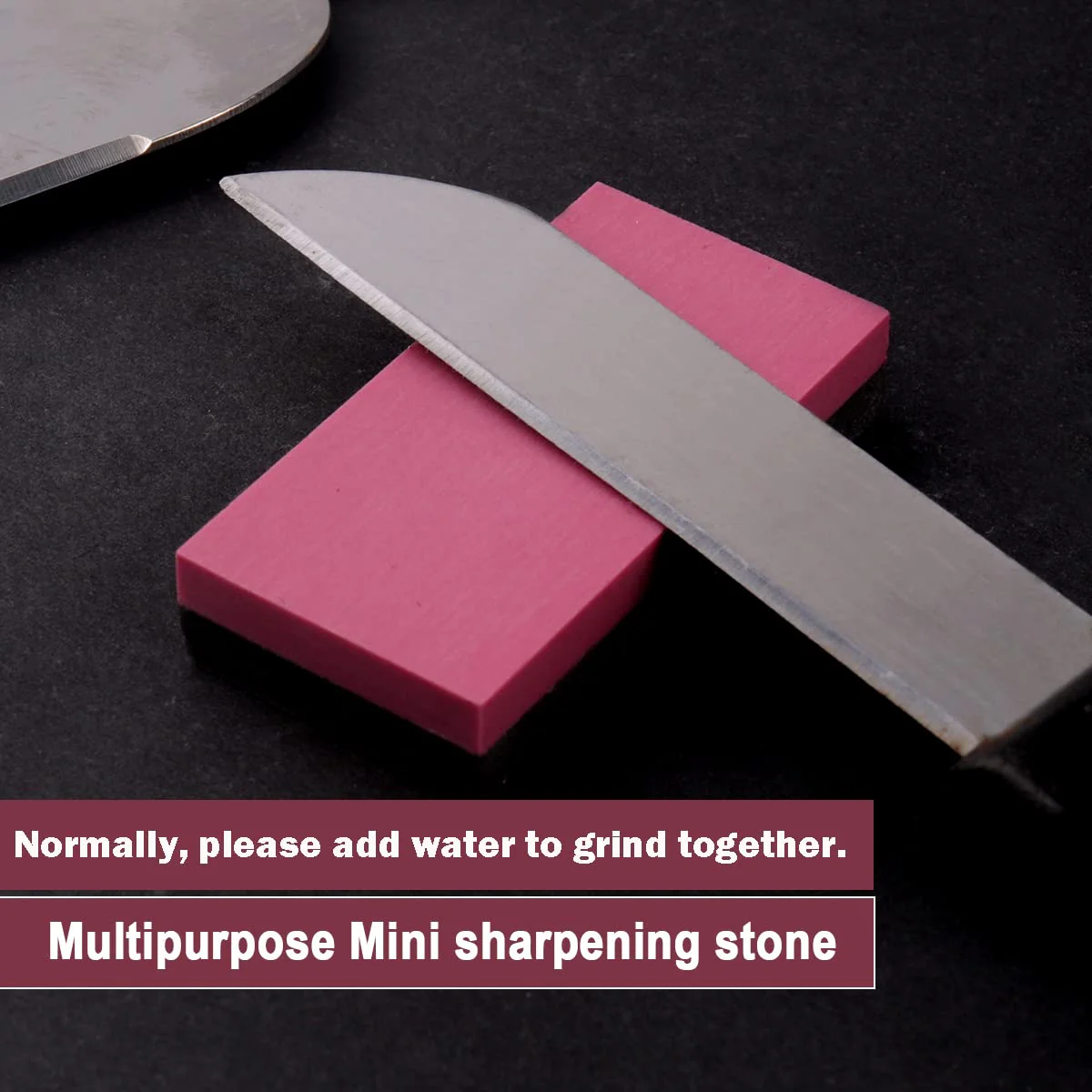 CBRIGHT Knife Sharpening Stone 1PC Whetstone 2 Sided 800#/3000# Combination Pocket-Sized Sharpening Stone, Fine Grinding Boron Carbide + Red Stone (1.97x0.98x0.39inch) 800#/3000# - Image 7