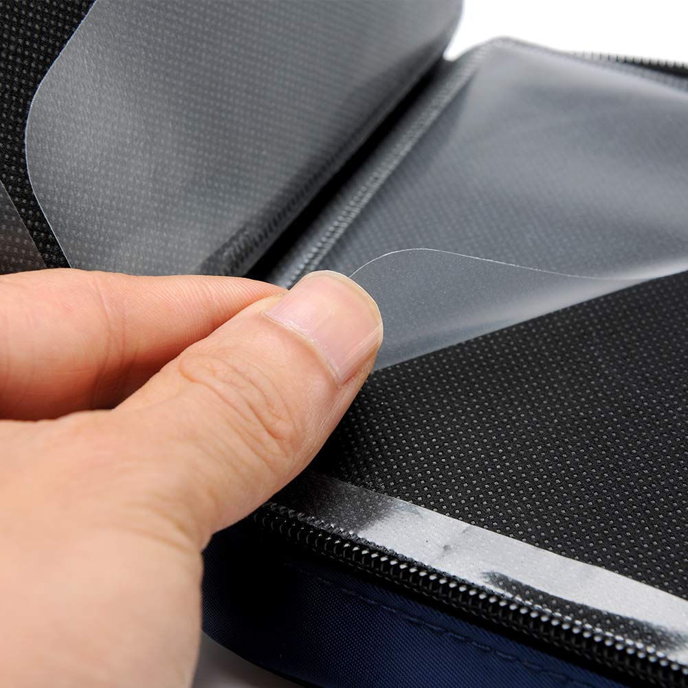 CCidea 40 Capacity CD/DVD Case Holder Portable Wallet Disc Storage Binder for Car, Home,Travel Carrying Organizer (Black) Specials Black - Image 5