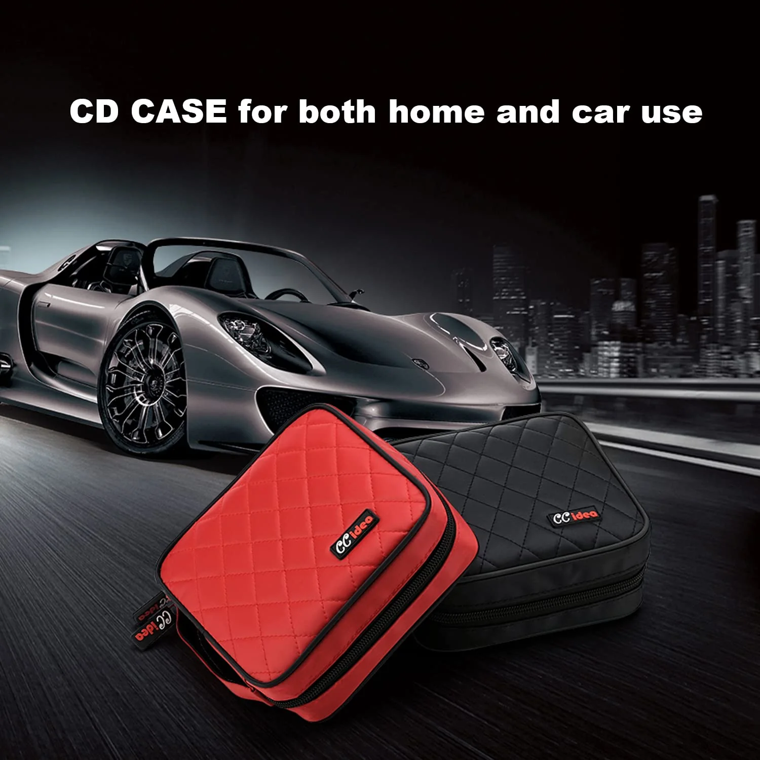 CCidea 40 Capacity CD/DVD Case Holder Portable Wallet Disc Storage Binder for Car, Home,Travel Carrying Organizer (Black) Specials Black - Image 6