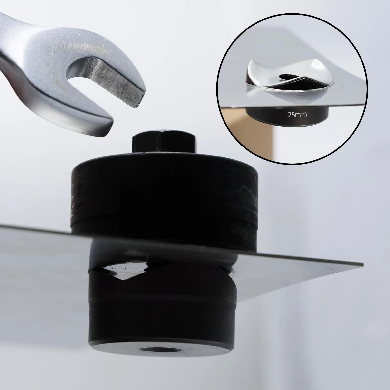 CCLIFE Hole Cutter 25 mm, Screw Hole Punch for Precise Hole Punching in Sink, Metal and Stainless Steel - Image 6